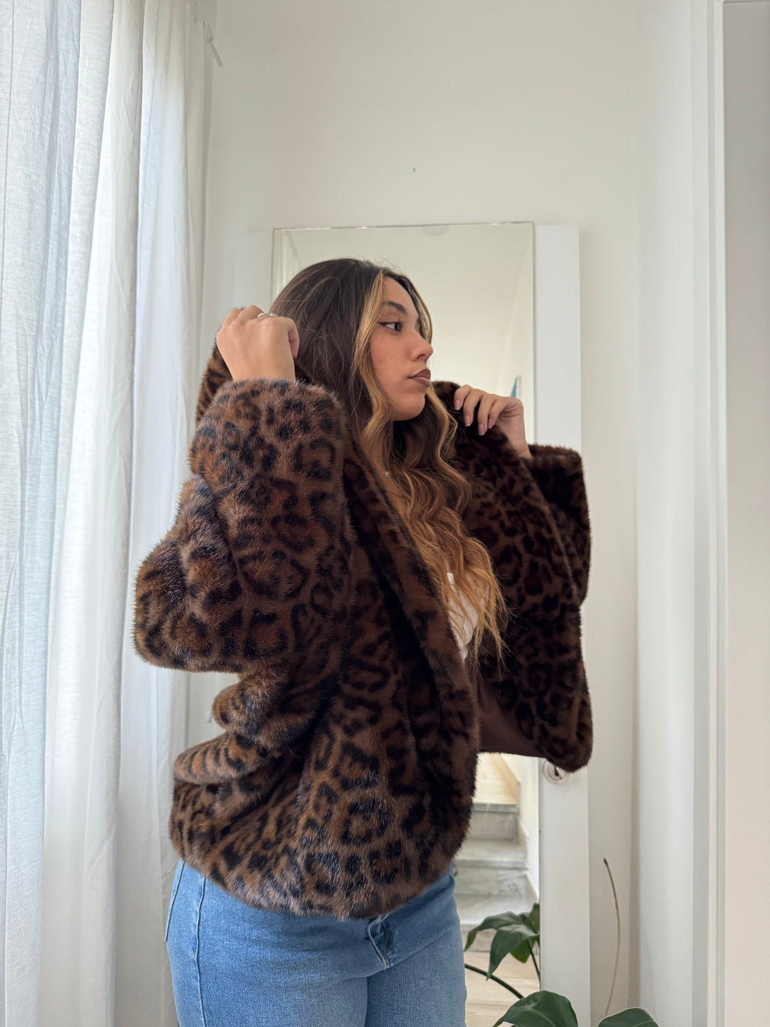 Pelliccia leopardata crop - Wonderstyle