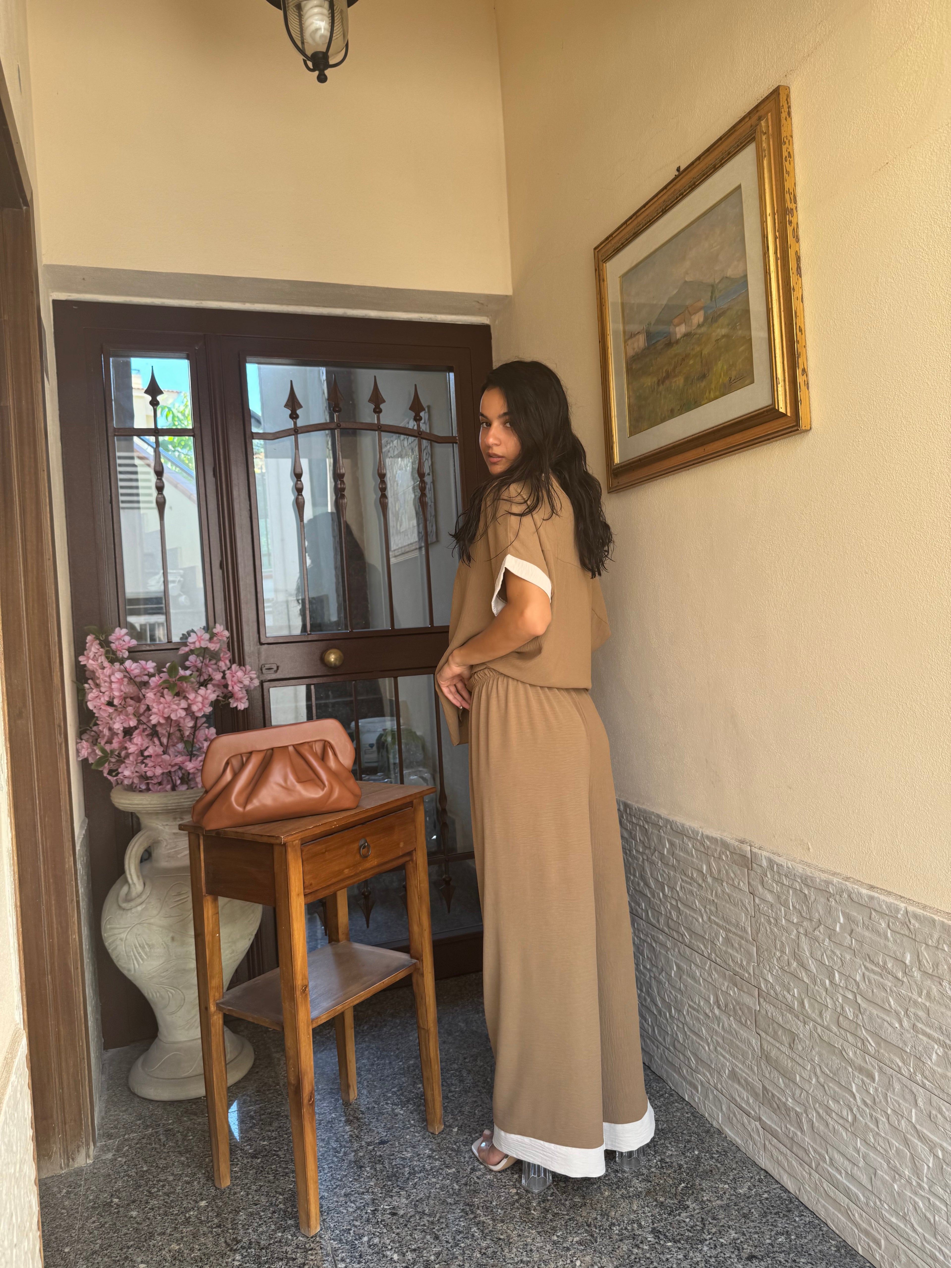 Coordinato comfy marrone
