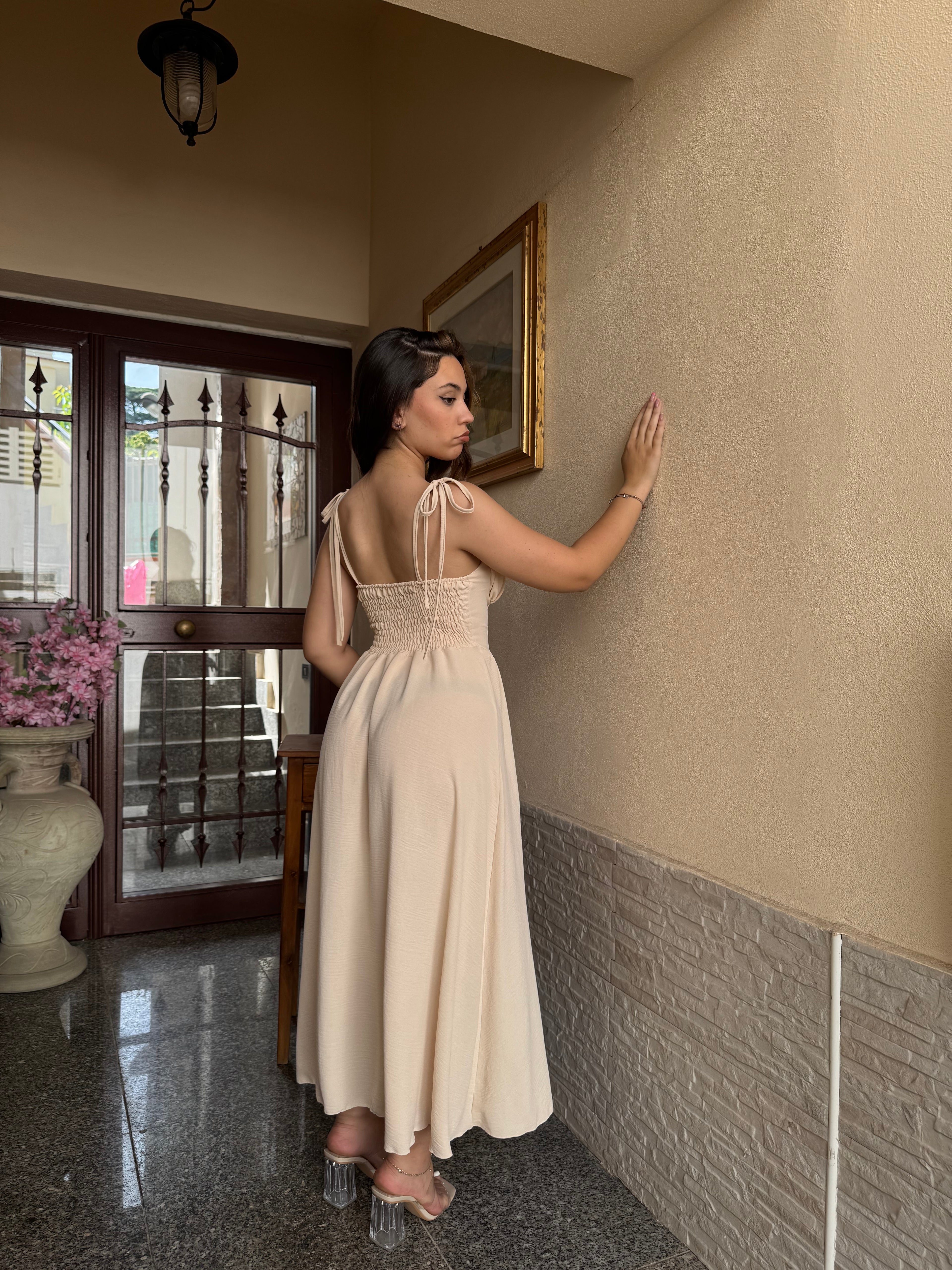 Vestito señorita beige