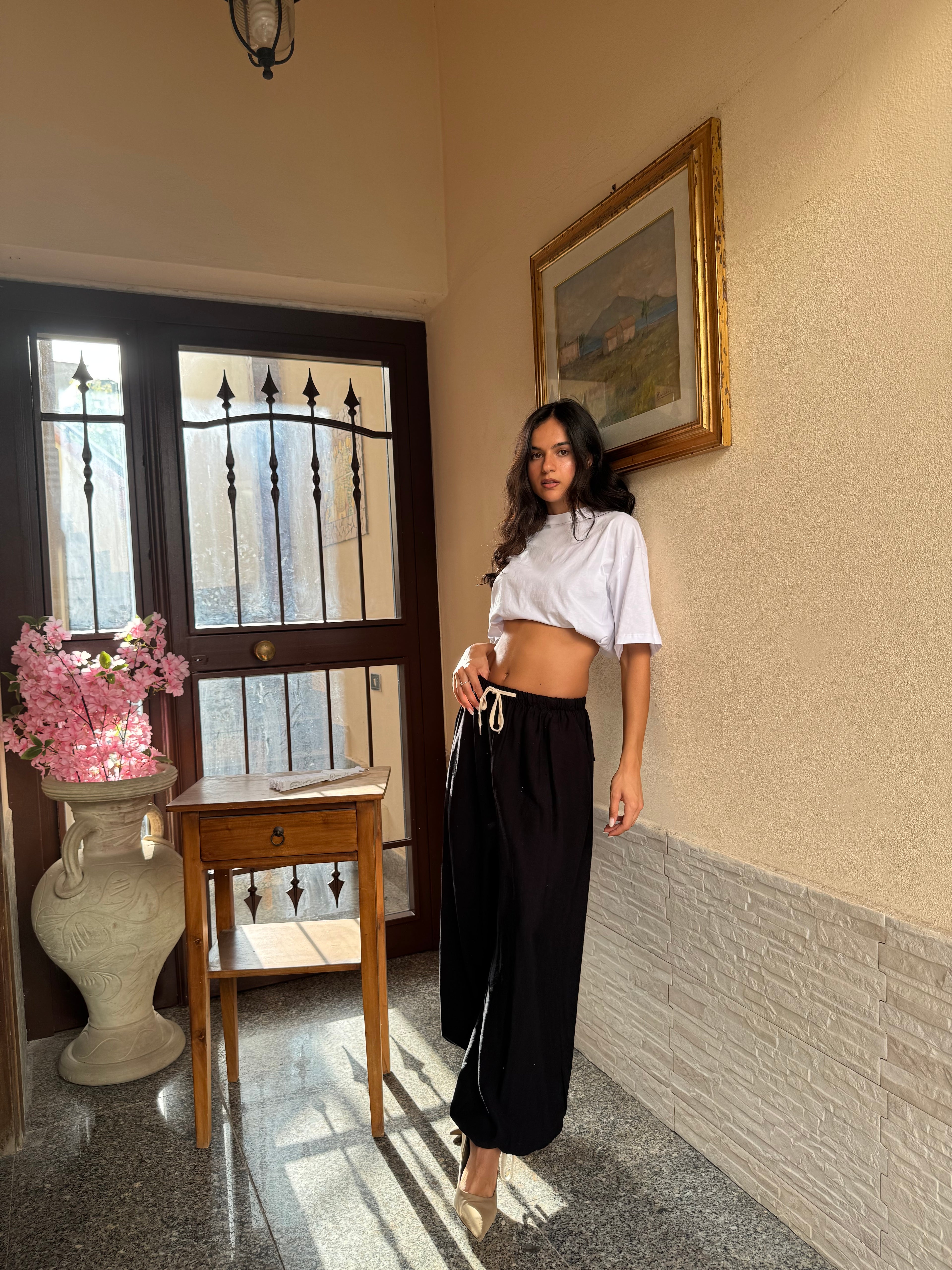 T-shirt crop bianca