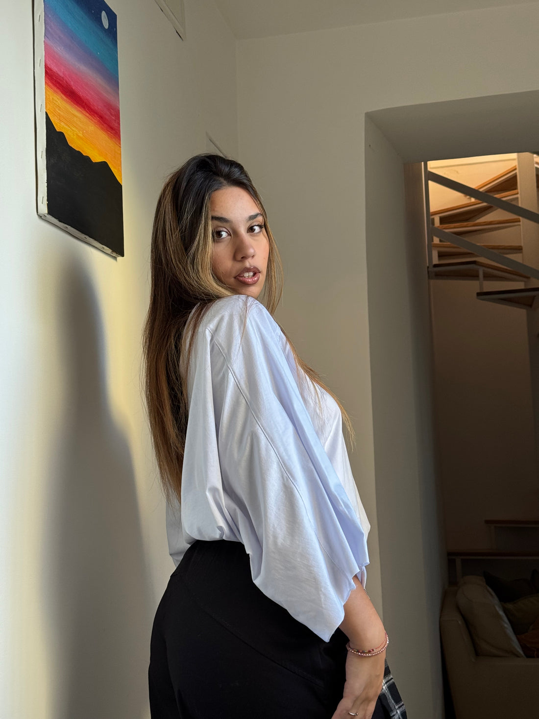 T-shirt NewYork Bianca