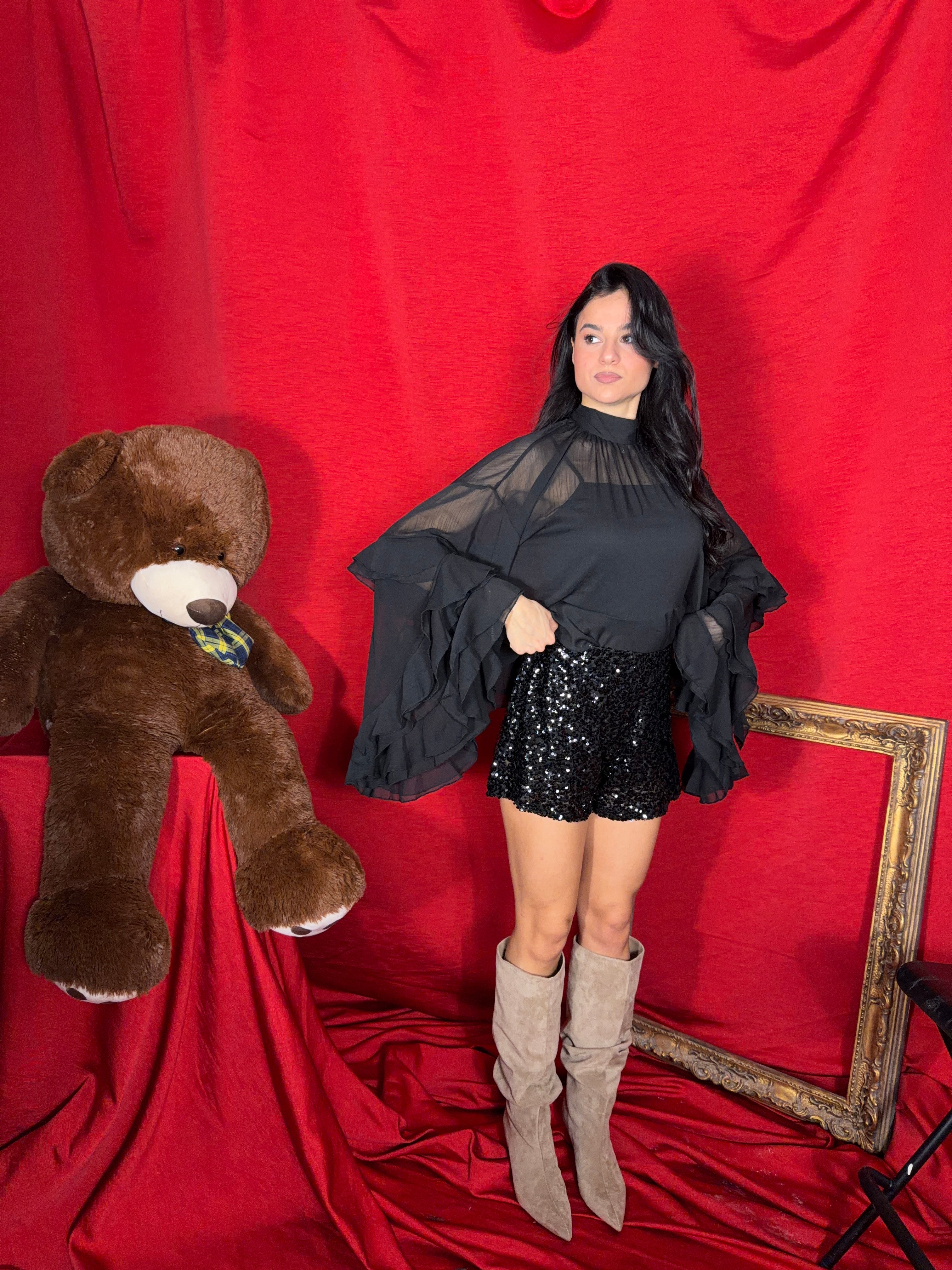 Pantaloncino Overnight nero