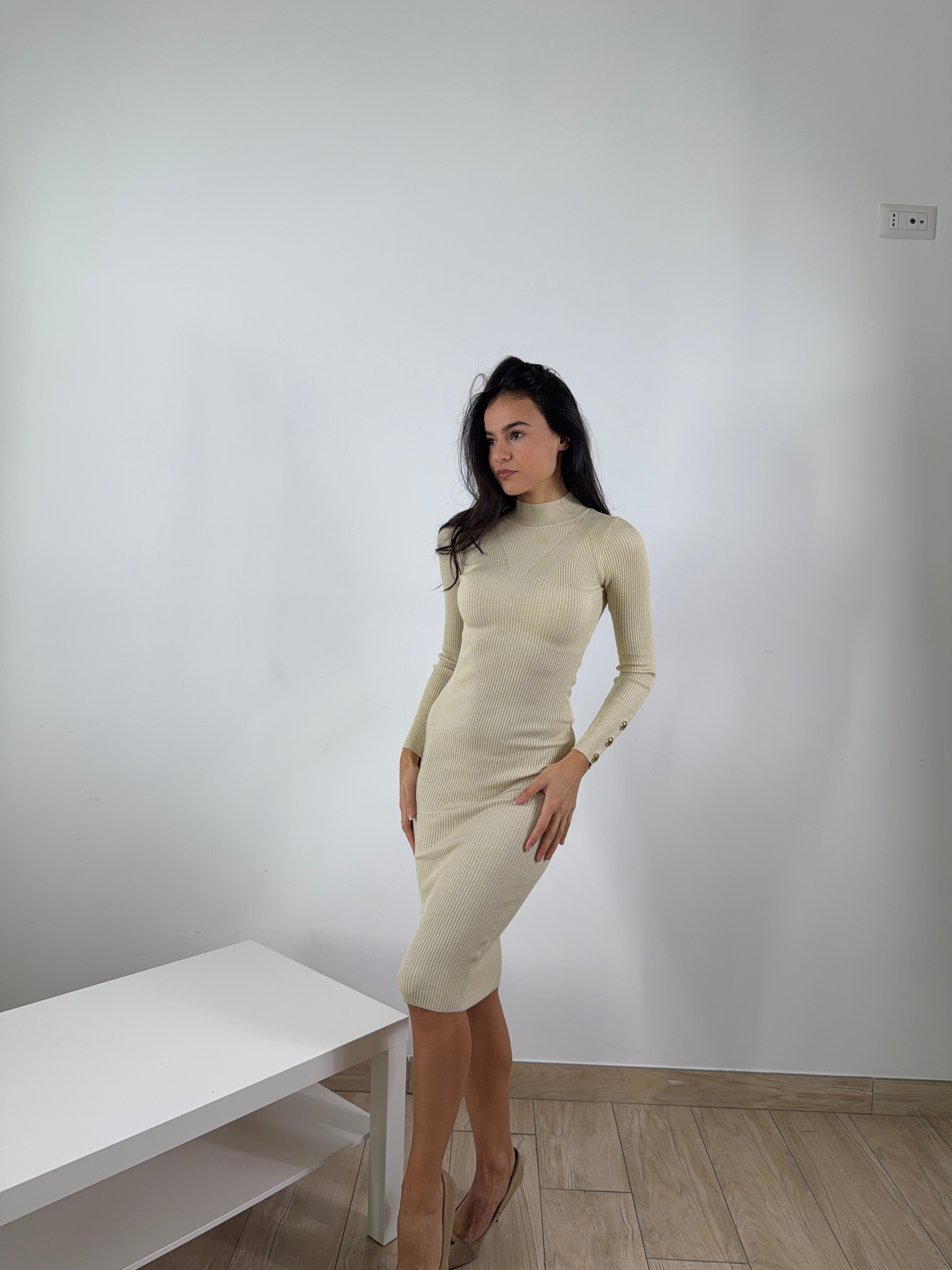 Vestito BottomMidy beige