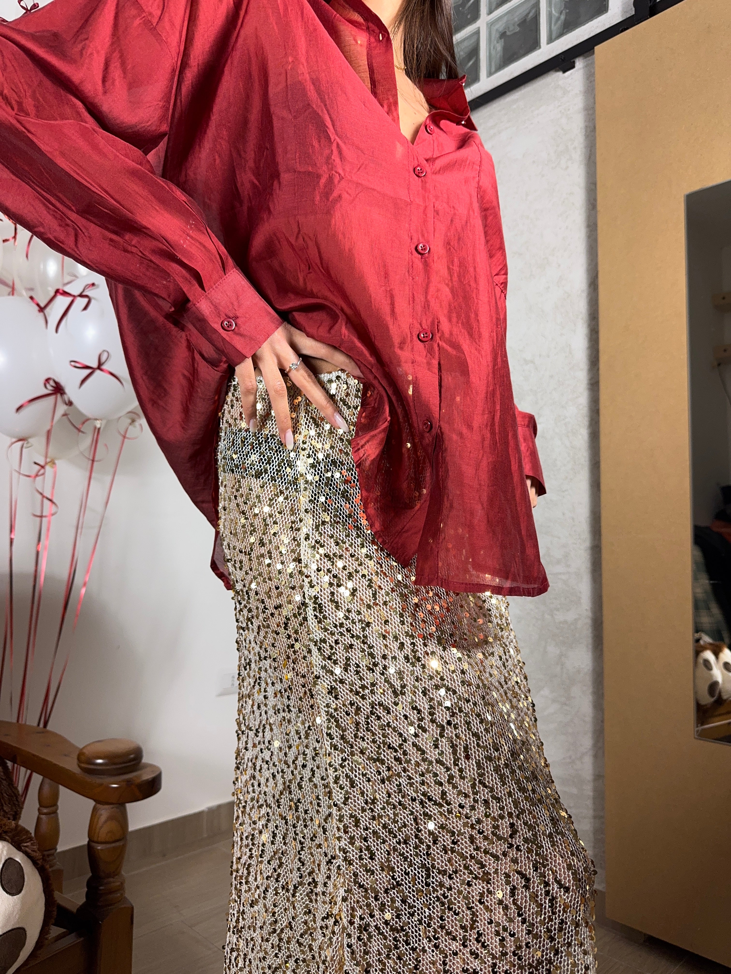 Gonna paillettes oro - Wonderstyle