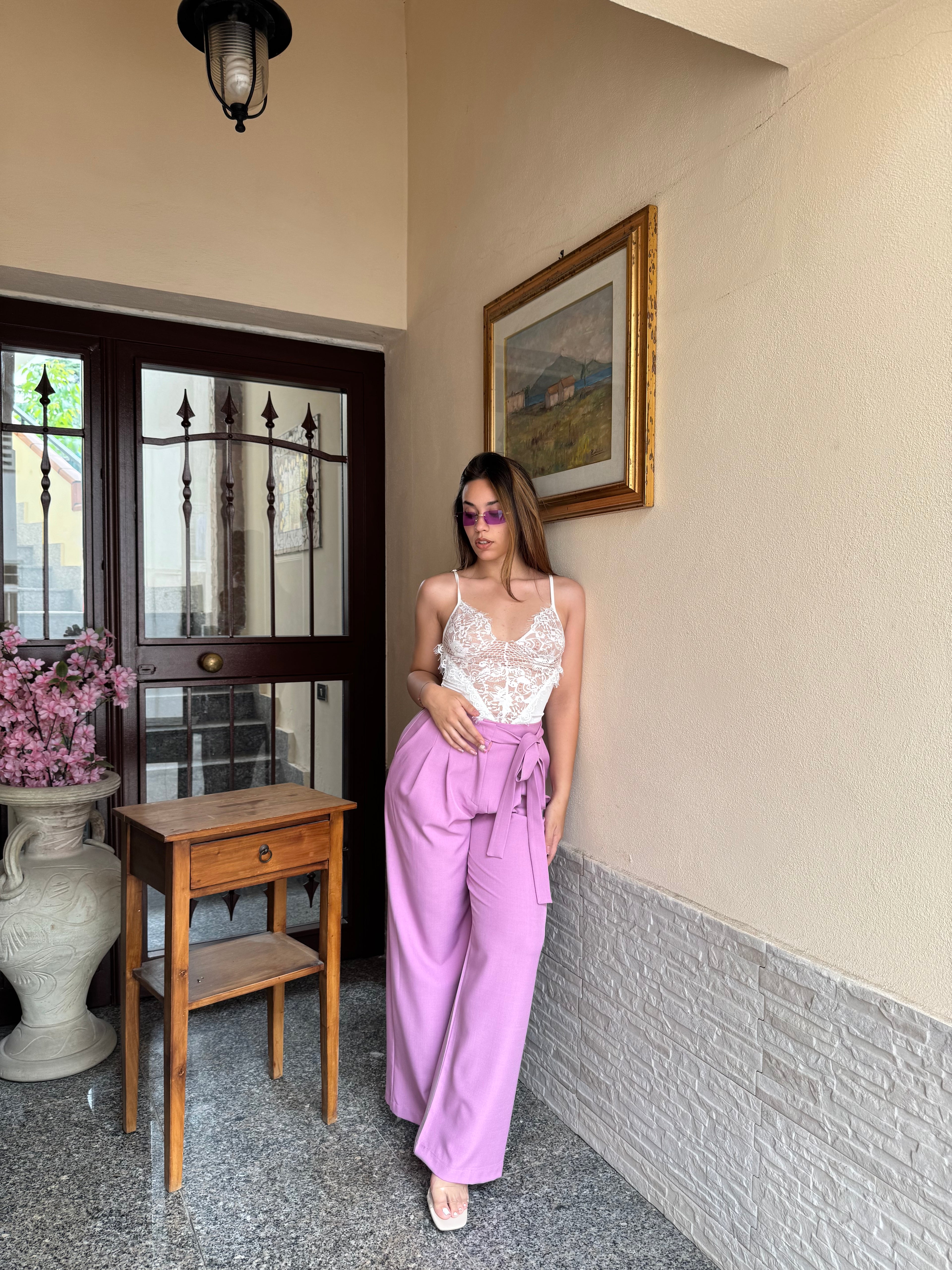 Body pizzo bianco