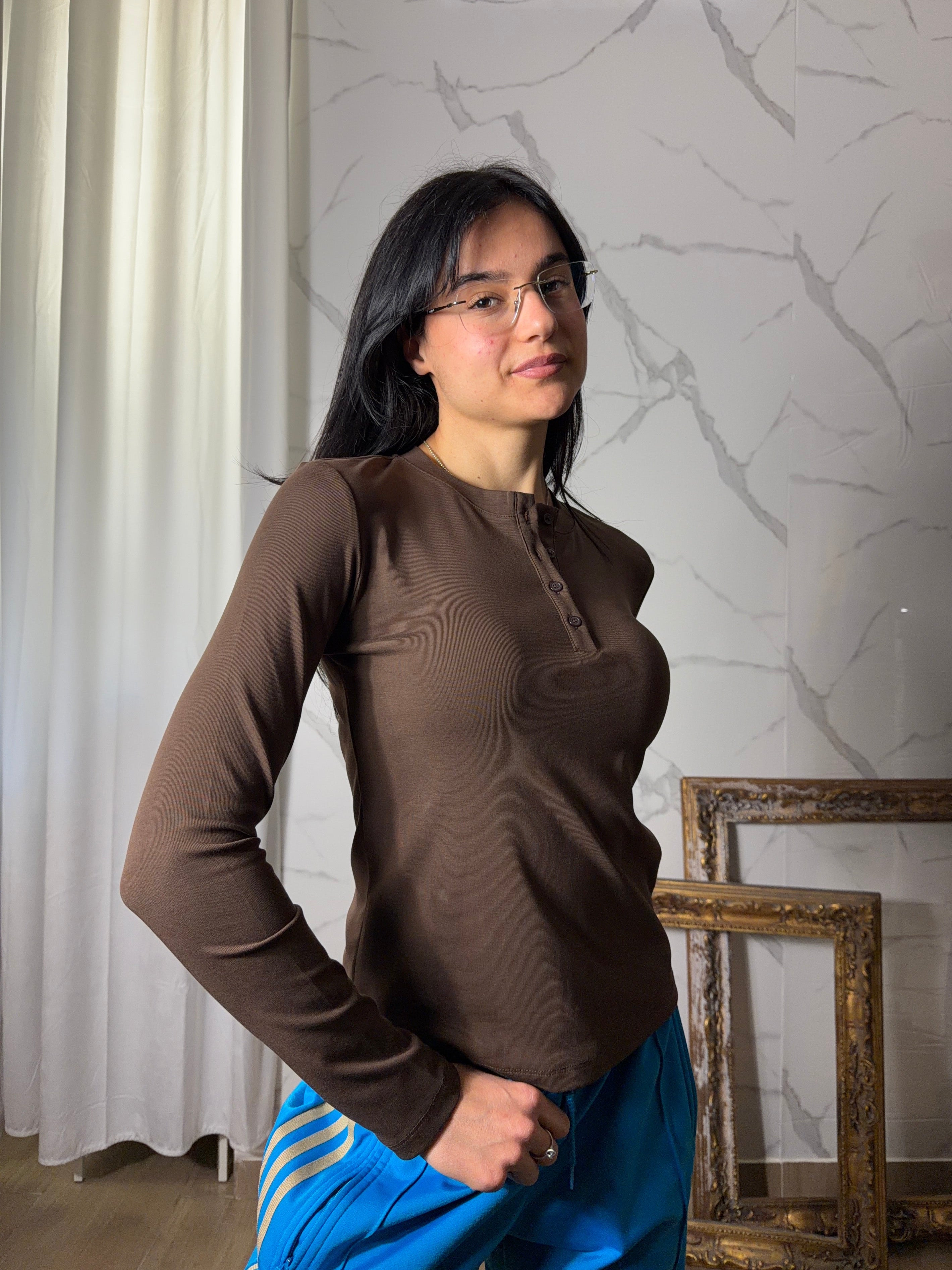 Maglia lumina marrone