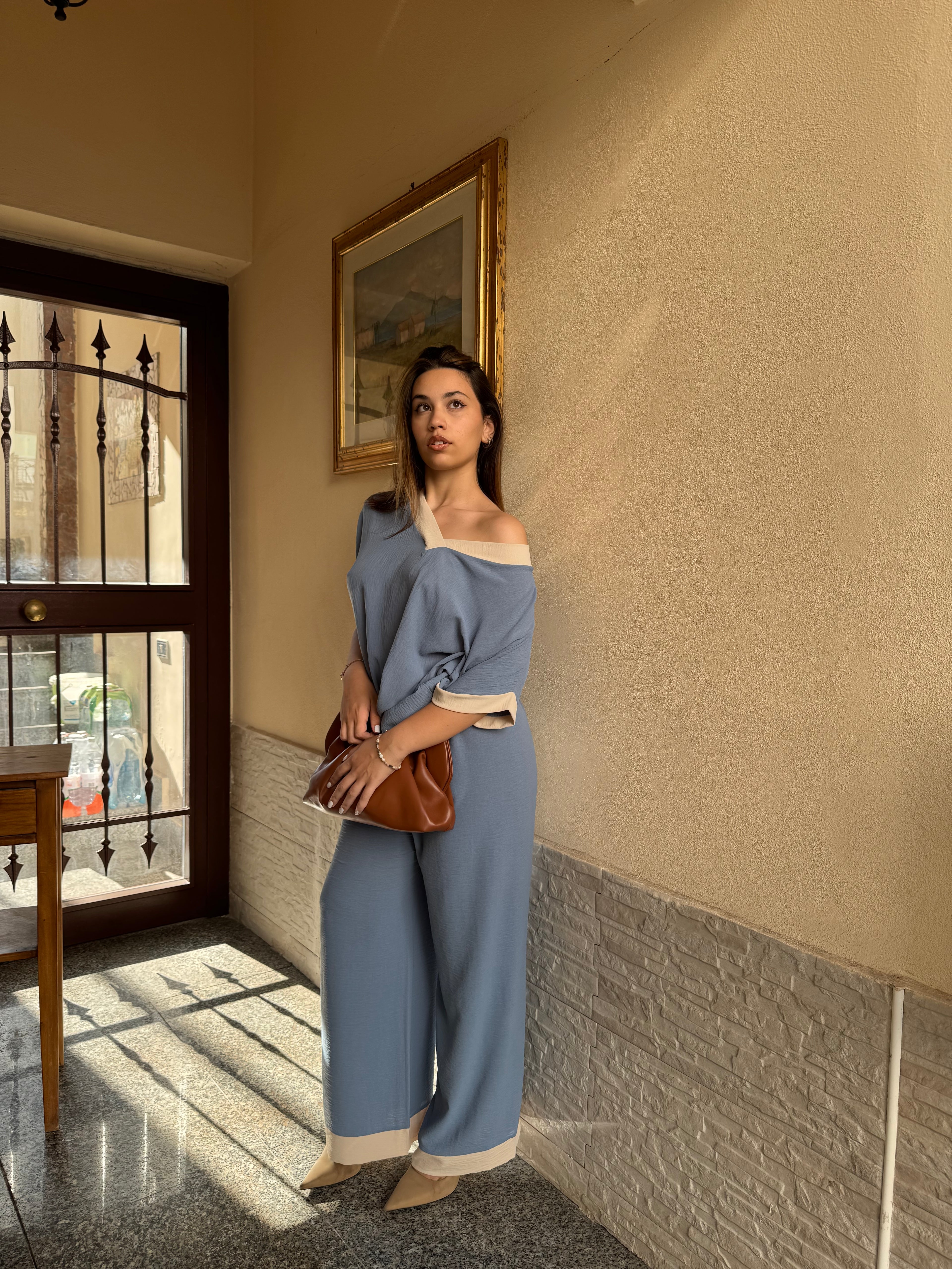 Coordinato comfy blu