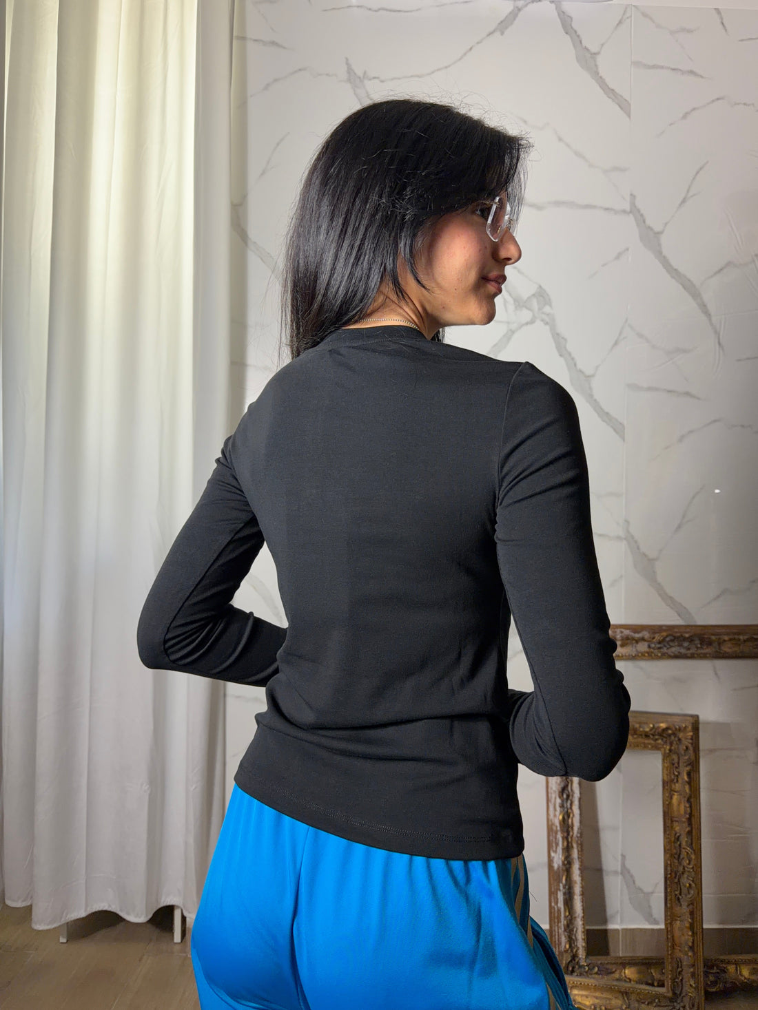 Maglia lumina nera