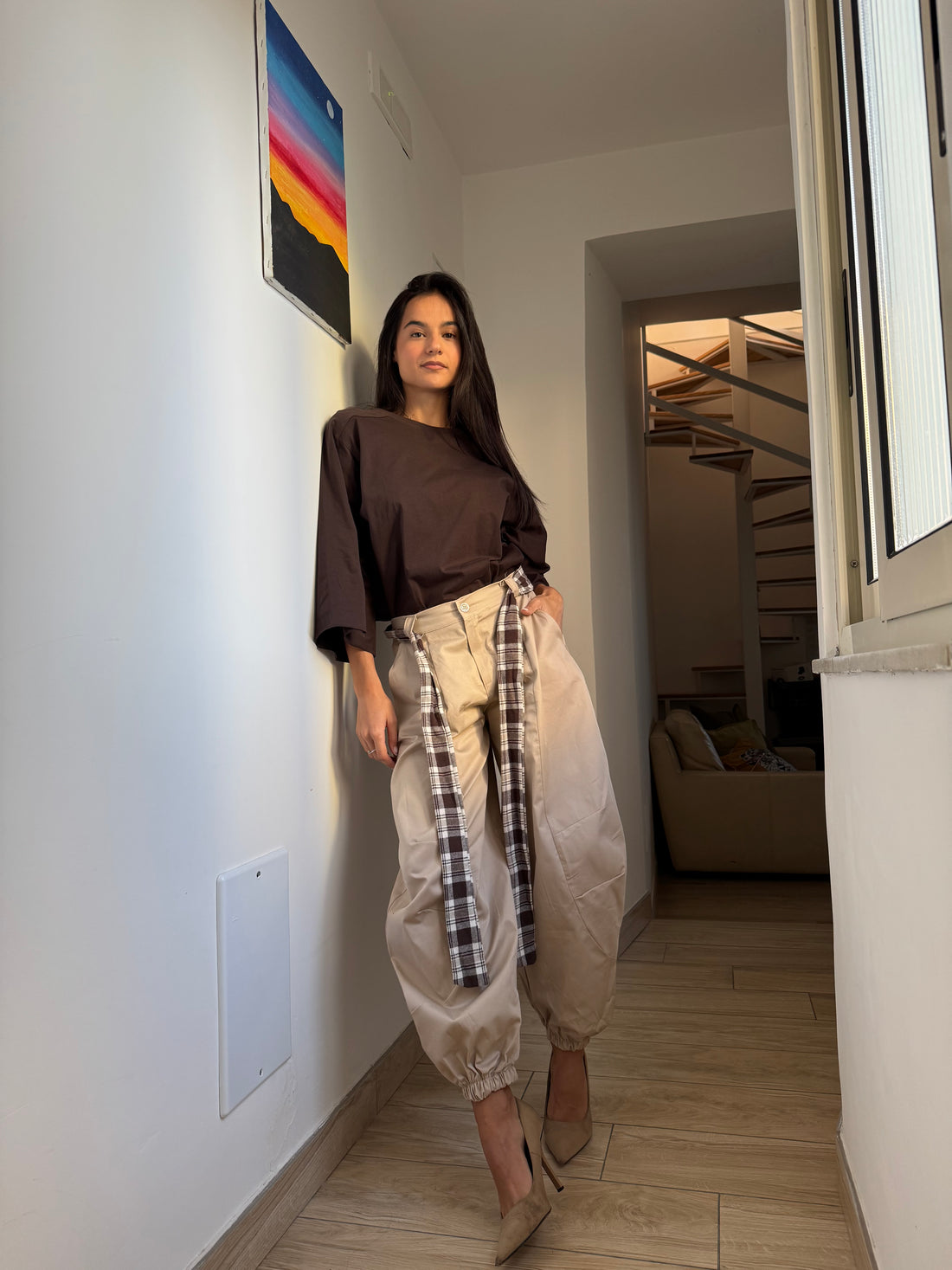 Pantalone Swiss Beige