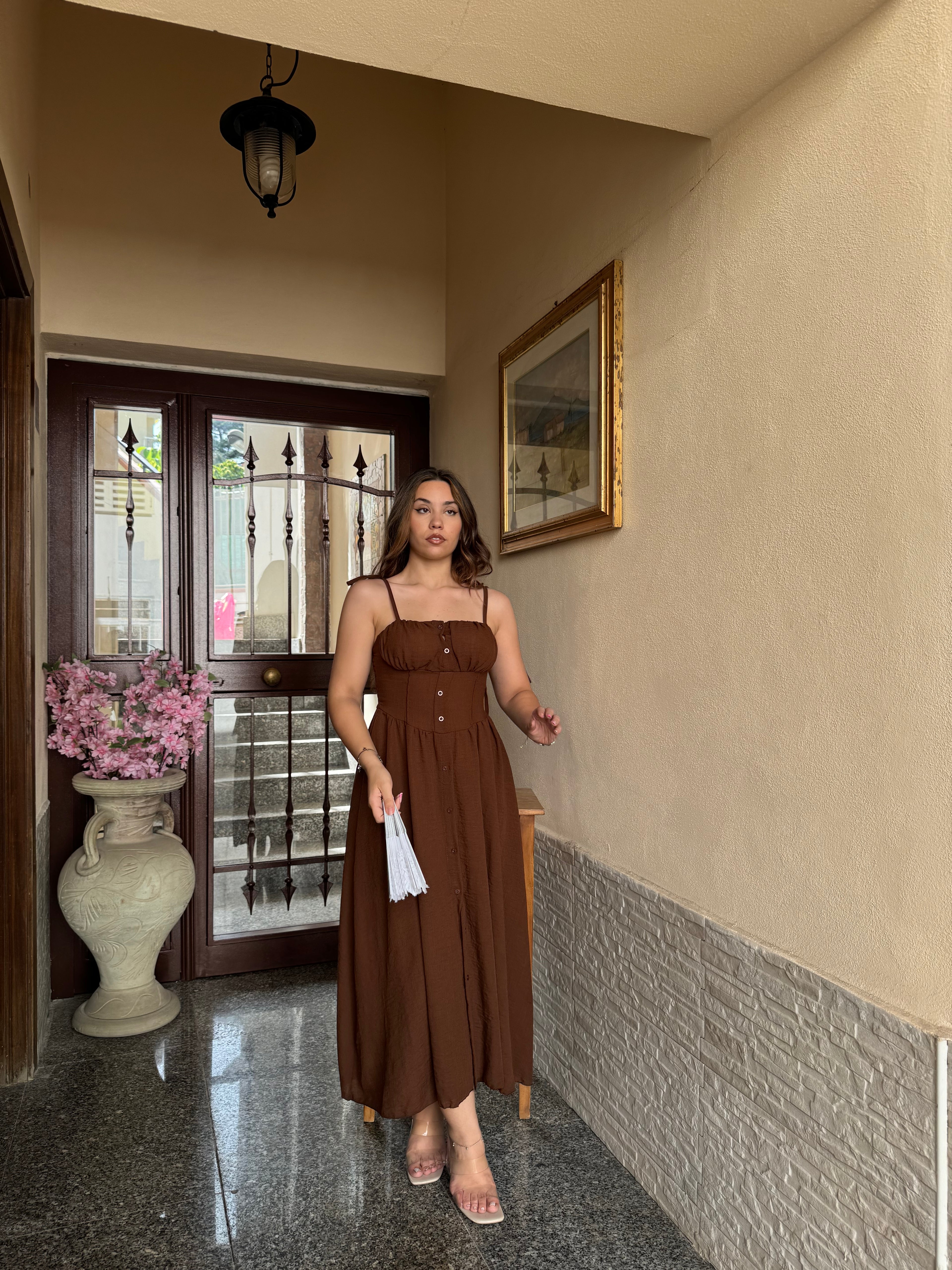 Vestito señorita marrone