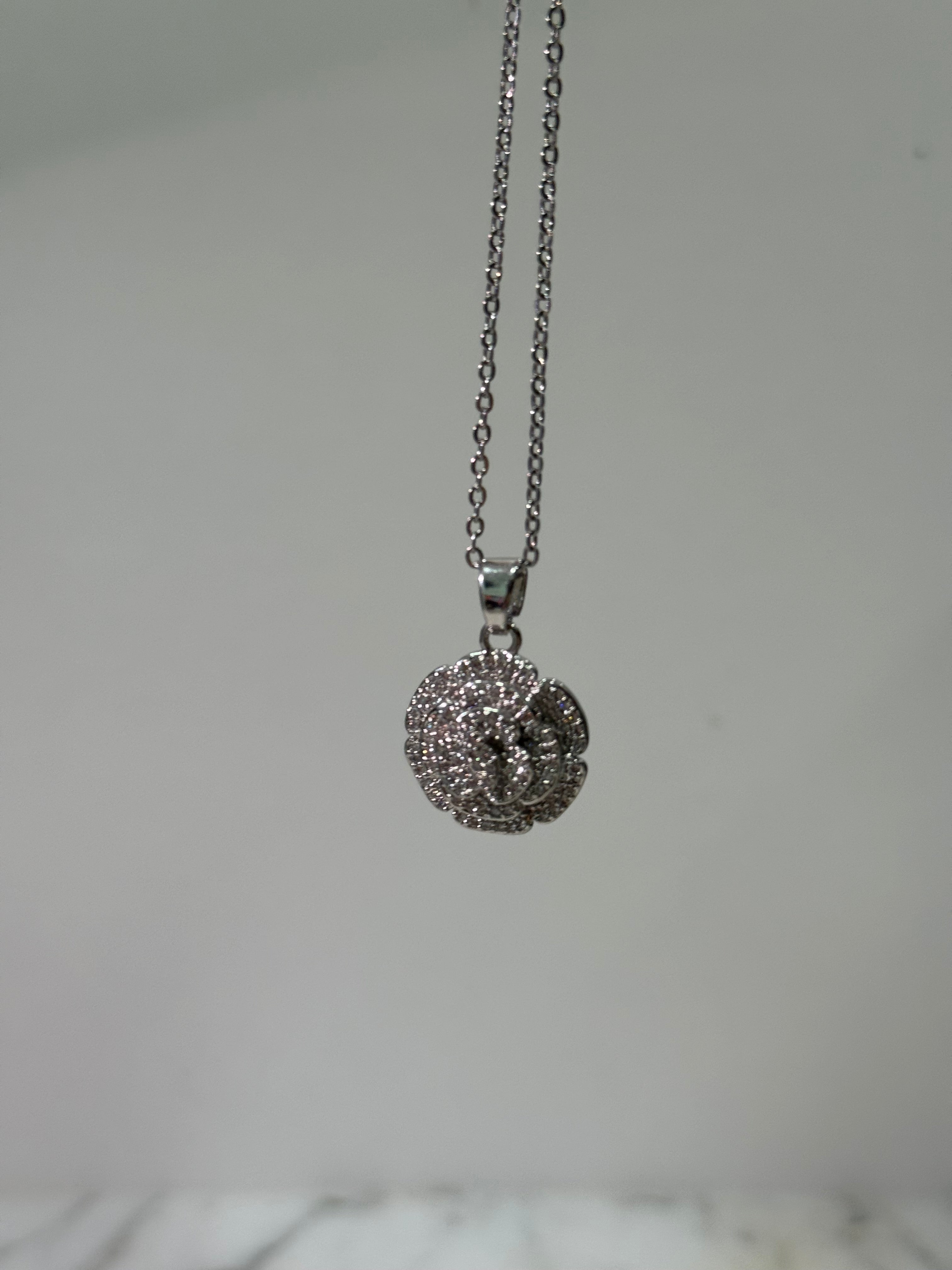 Collana rosa argento - Wonderstyle