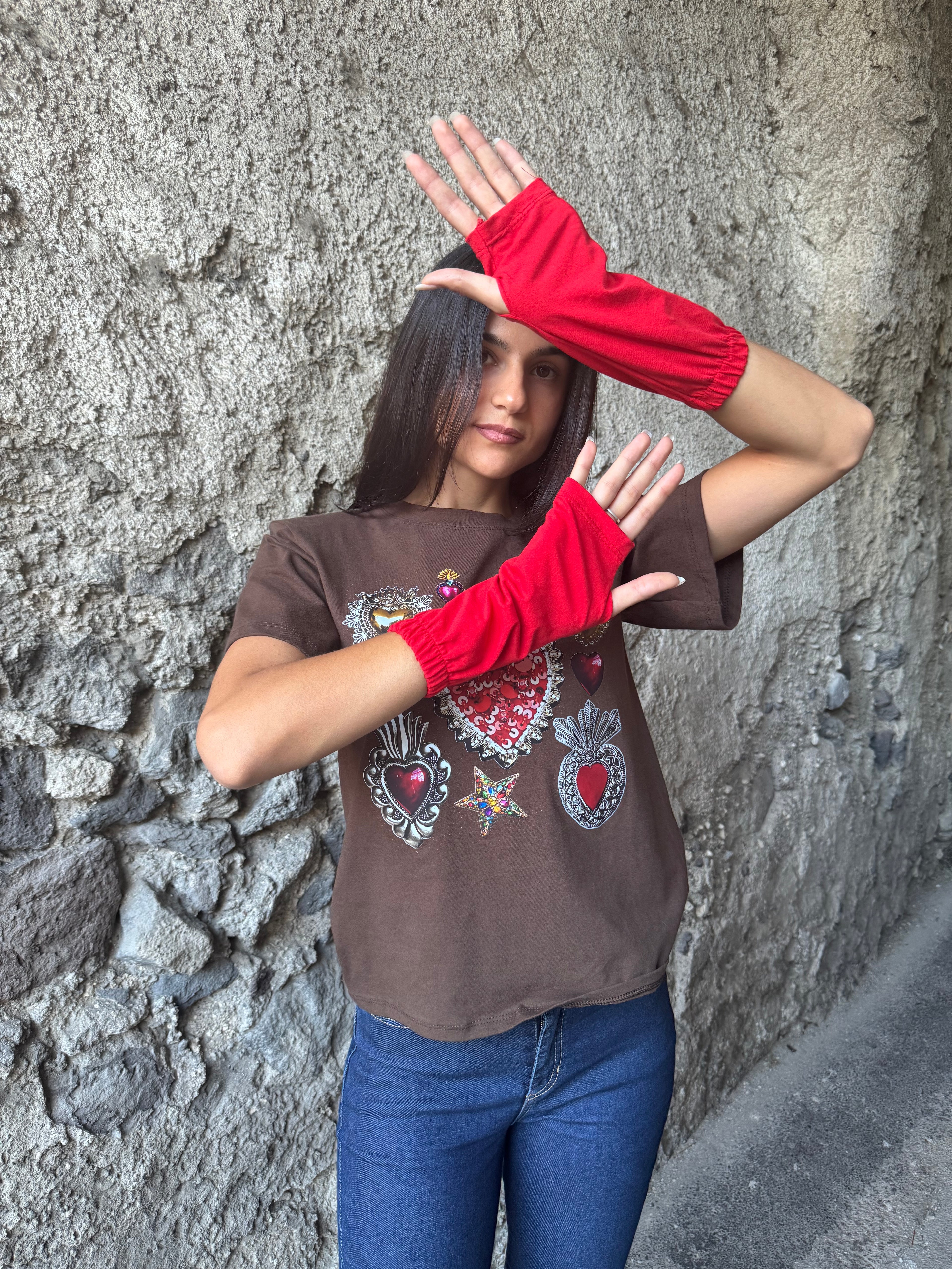 T-shirt cuore sacro