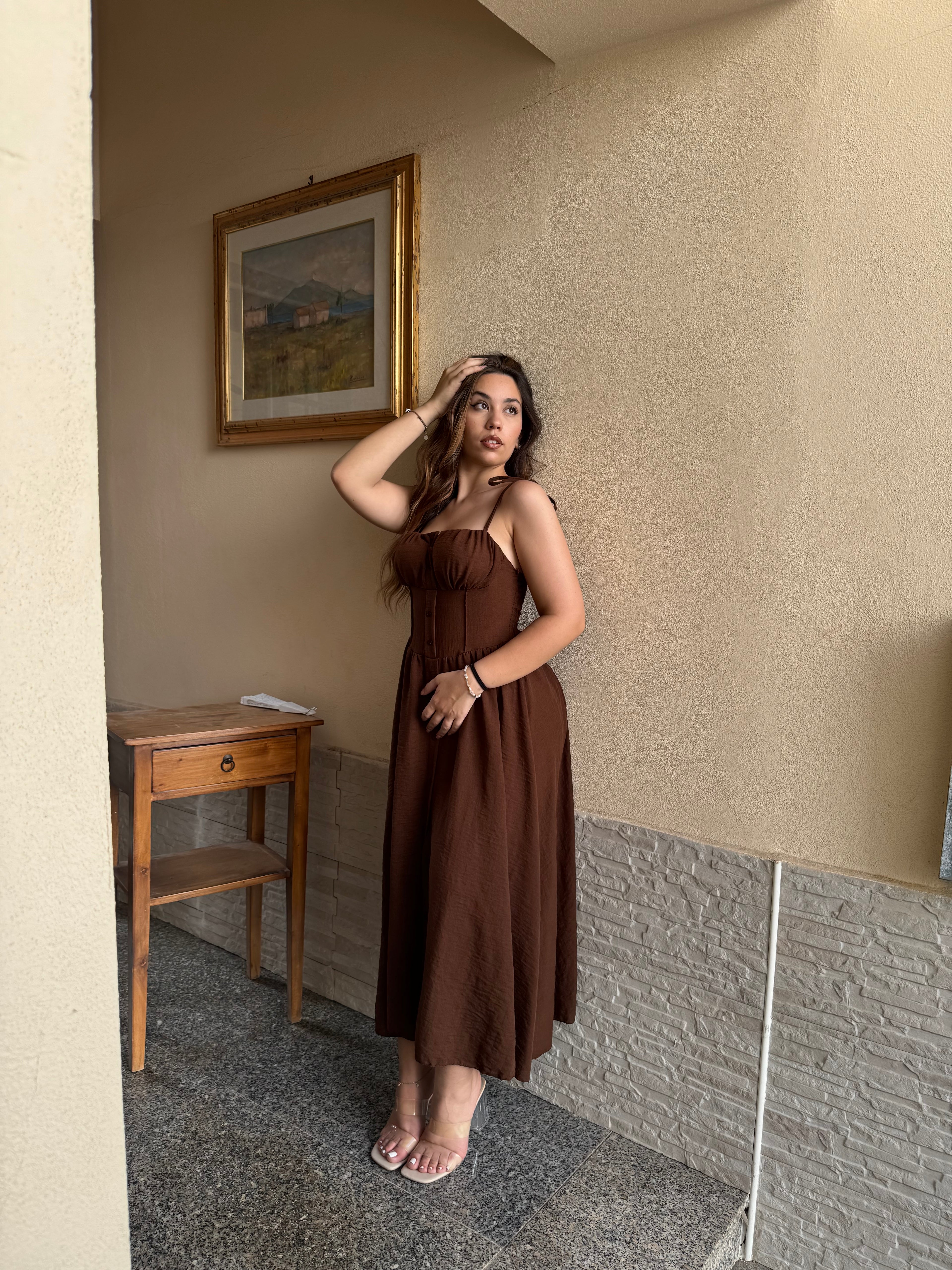 Vestito señorita marrone