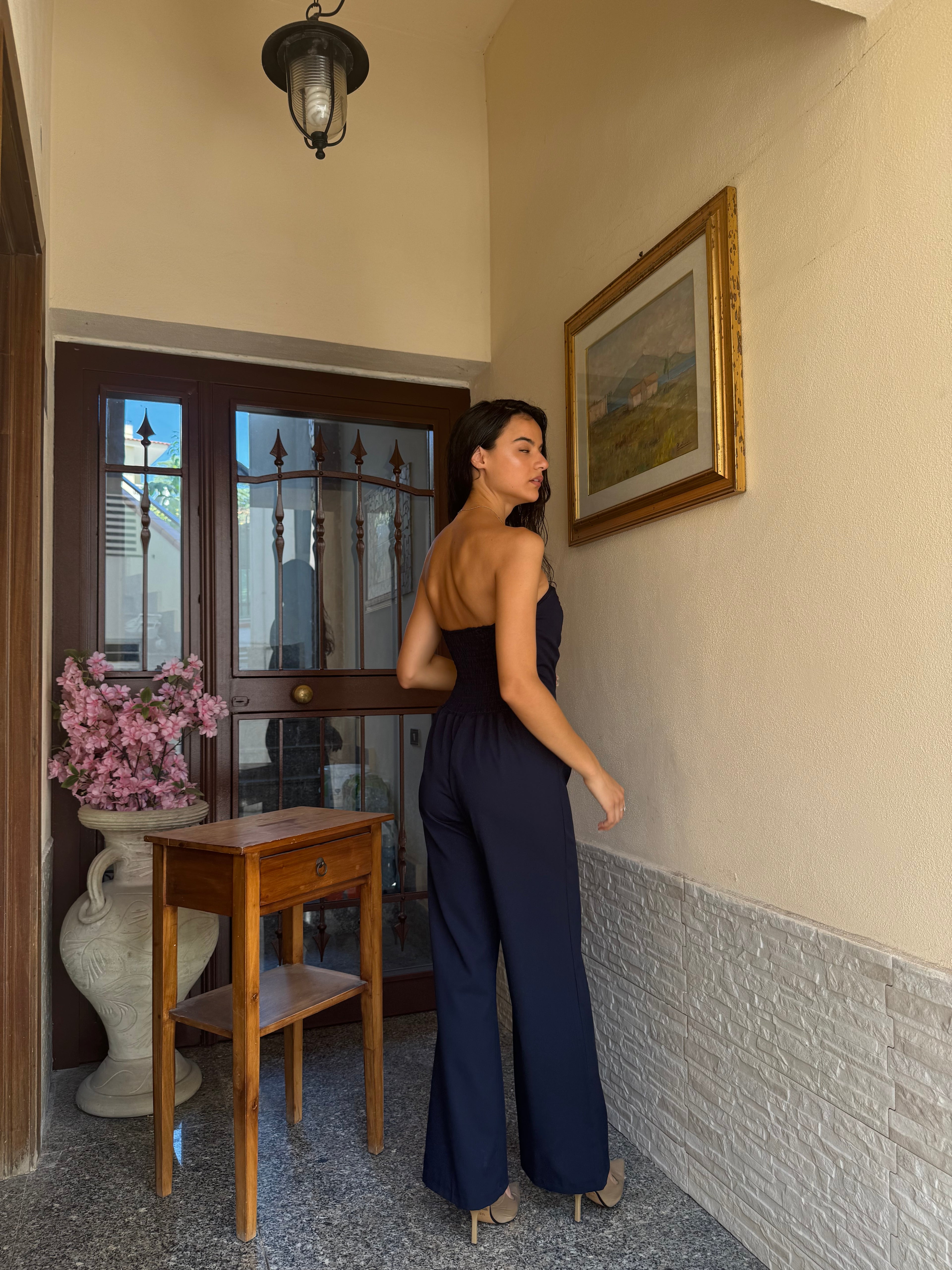 Tuta elegant blu