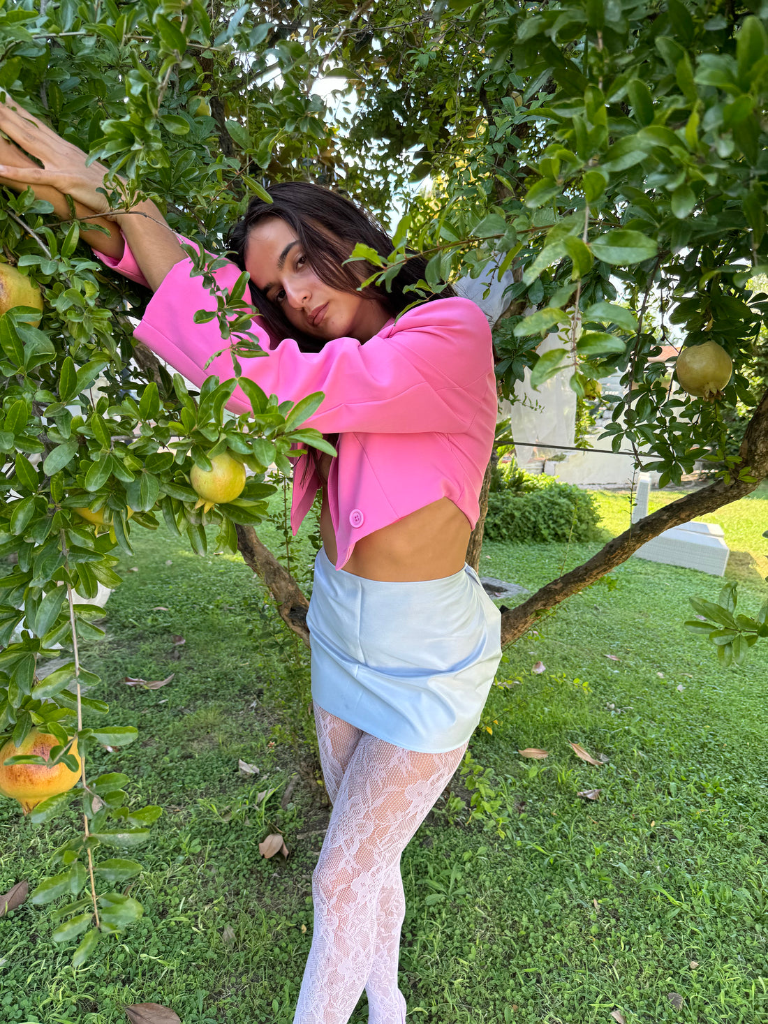 Calze pizzo viola - Wonderstyle