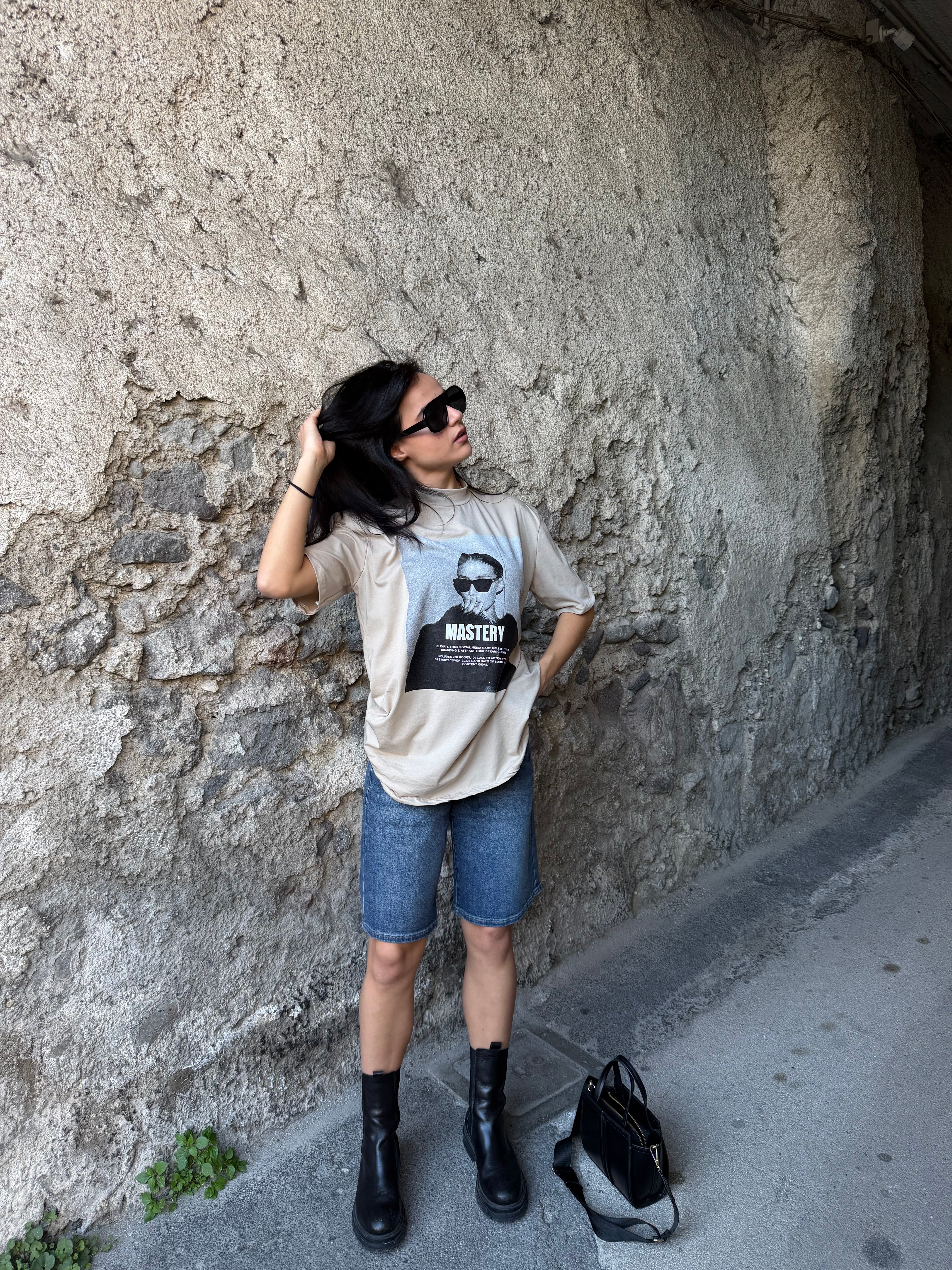 T-shirt over