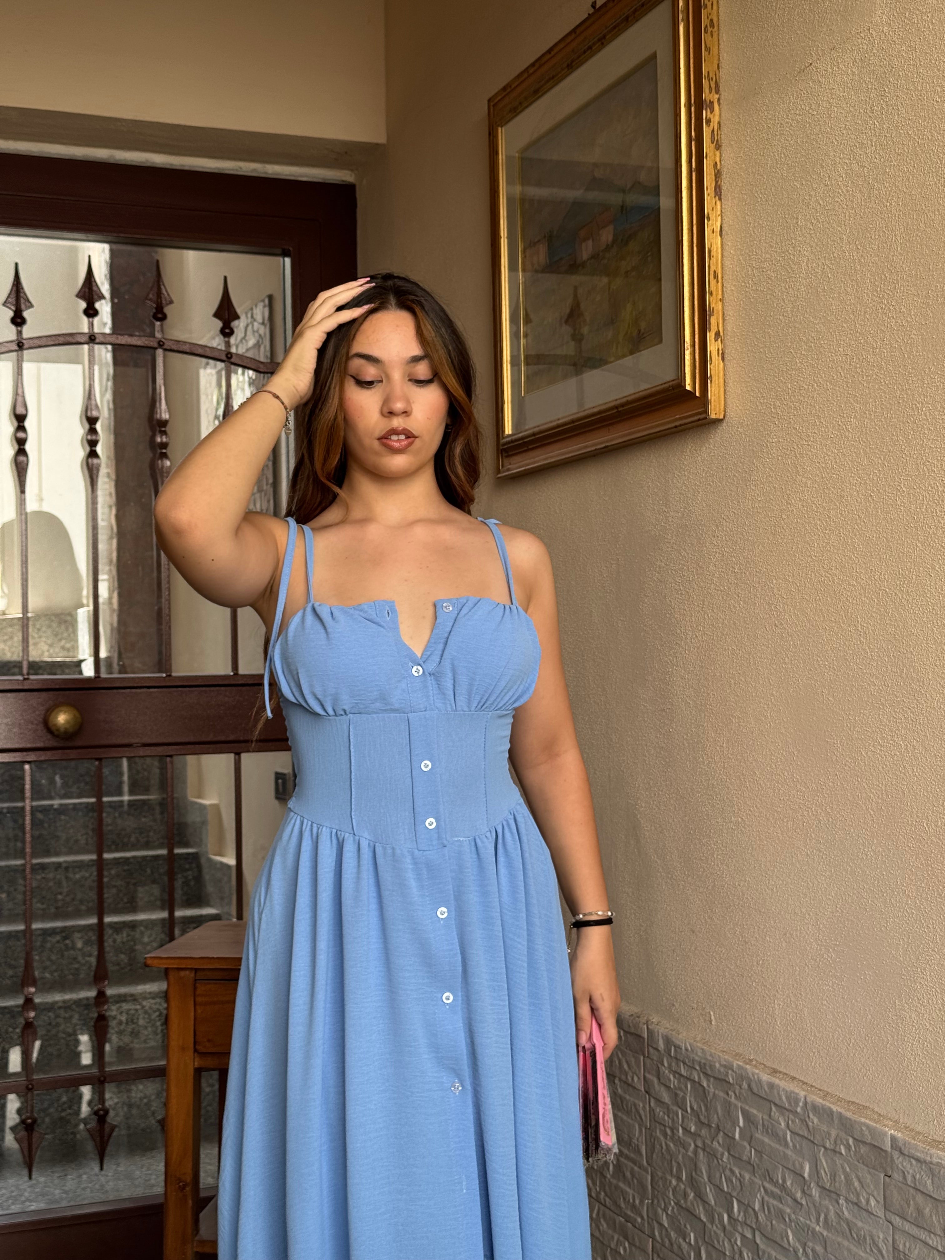 Vestito señorita celeste