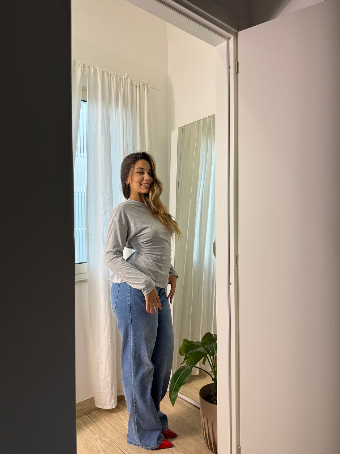 Maglia gancio grigia - Wonderstyle