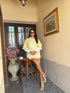T-shirt camicia lace gialla - Wonderstyle