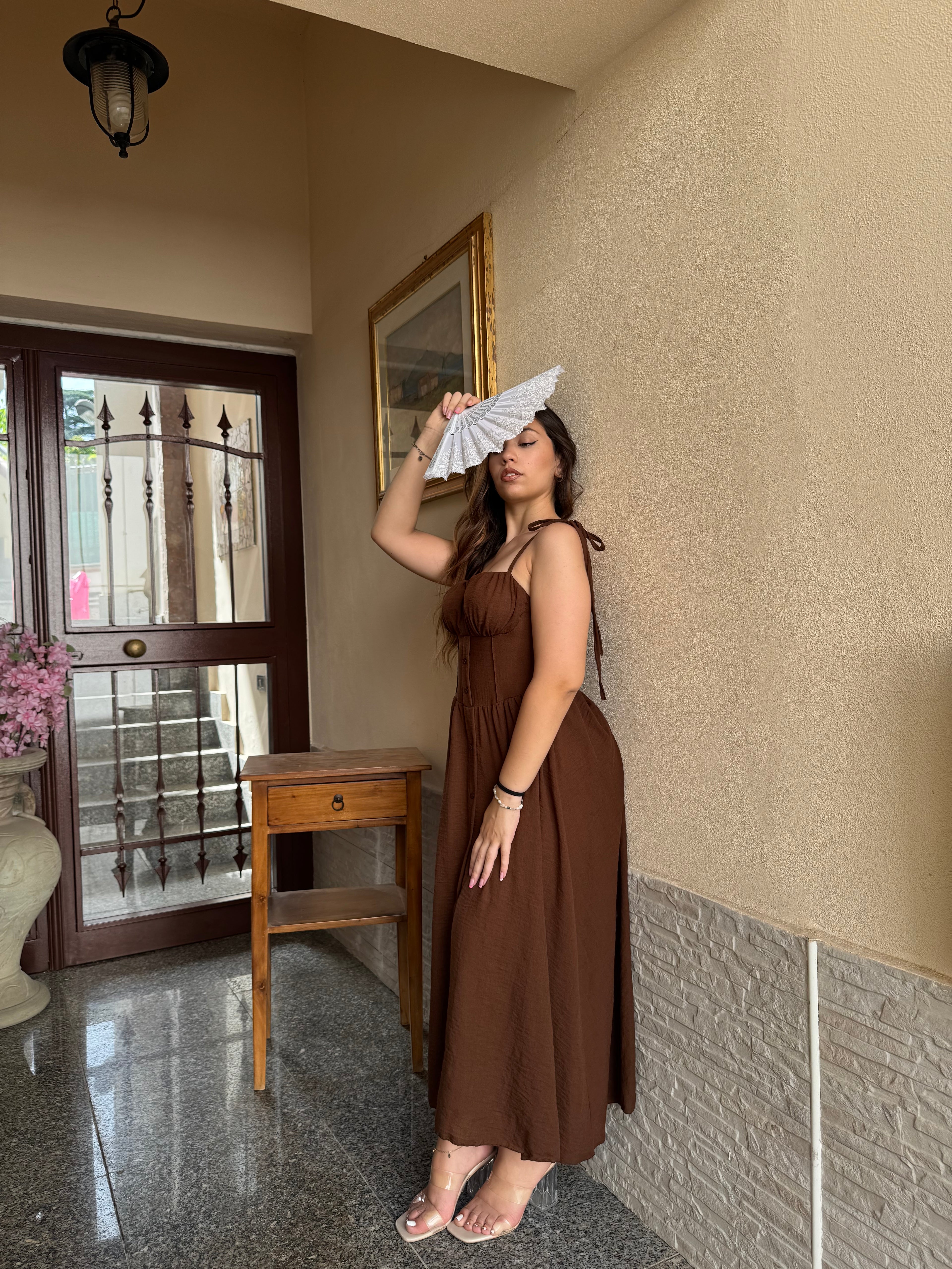 Vestito señorita marrone