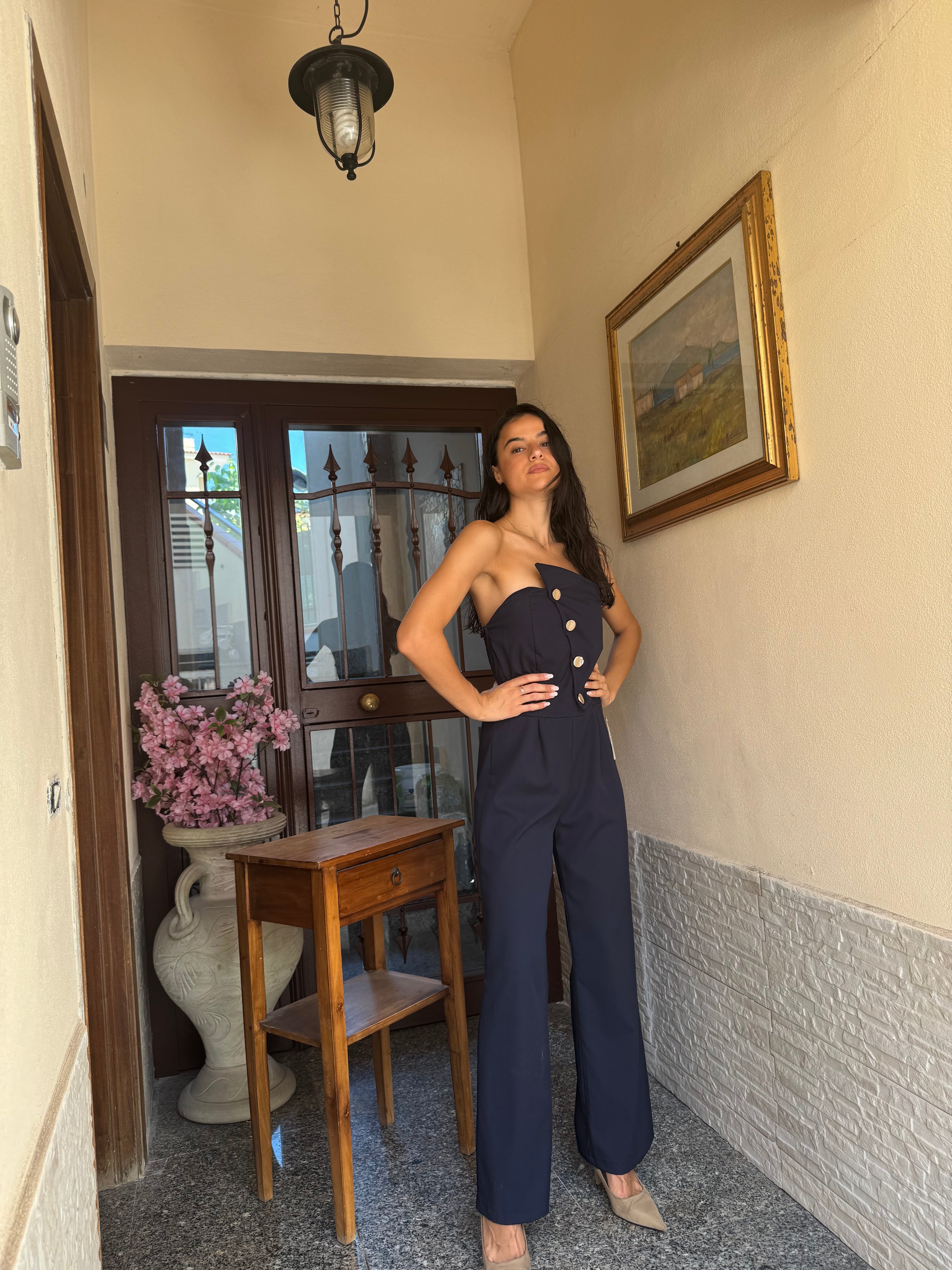 Tuta elegant blu