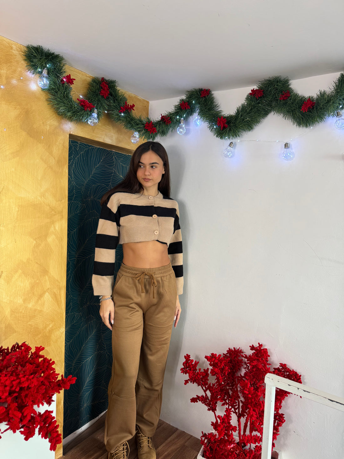 Pantalone felpato cammello - Wonderstyle