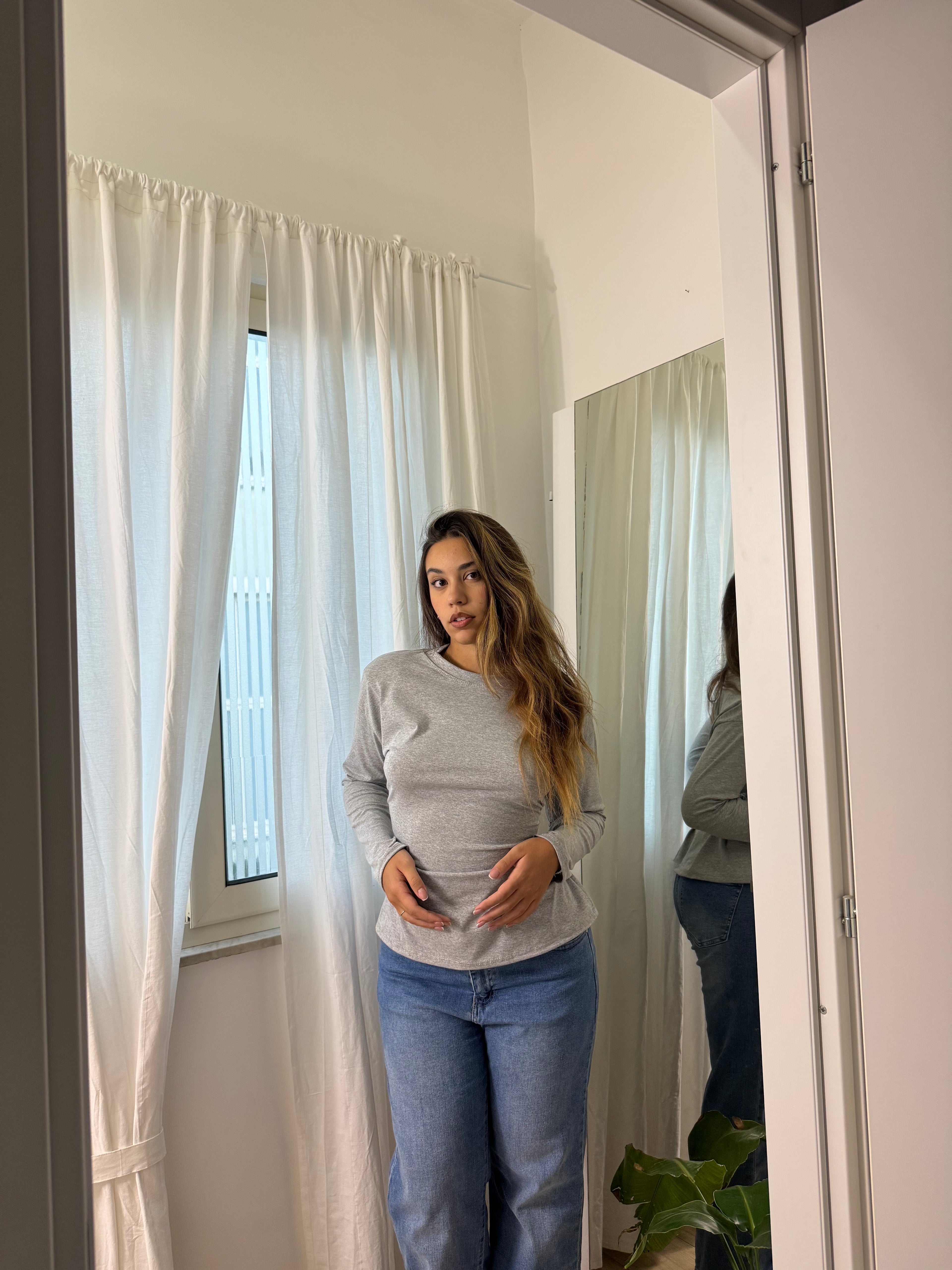 Maglia gancio grigia - Wonderstyle