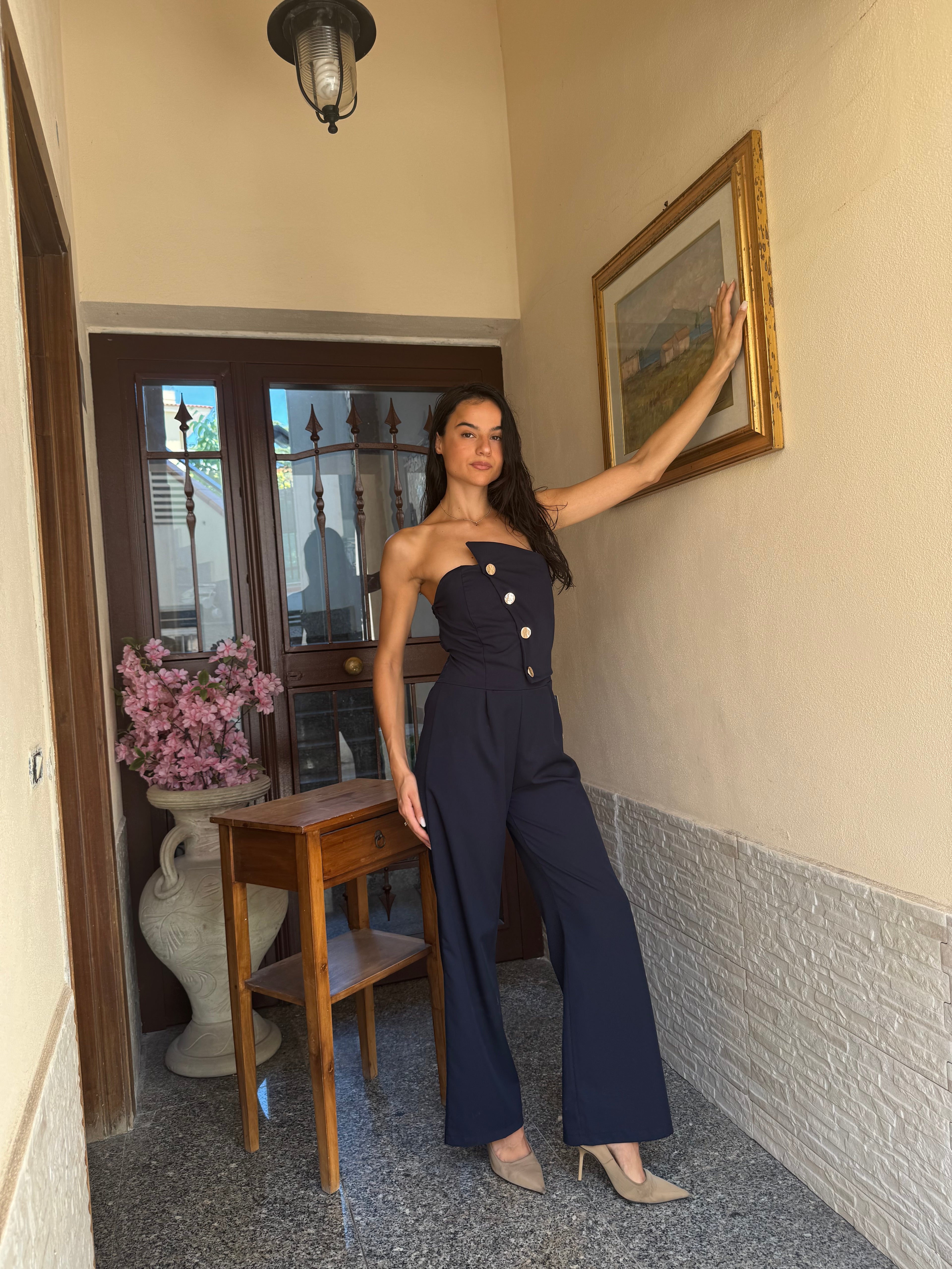 Tuta elegant blu