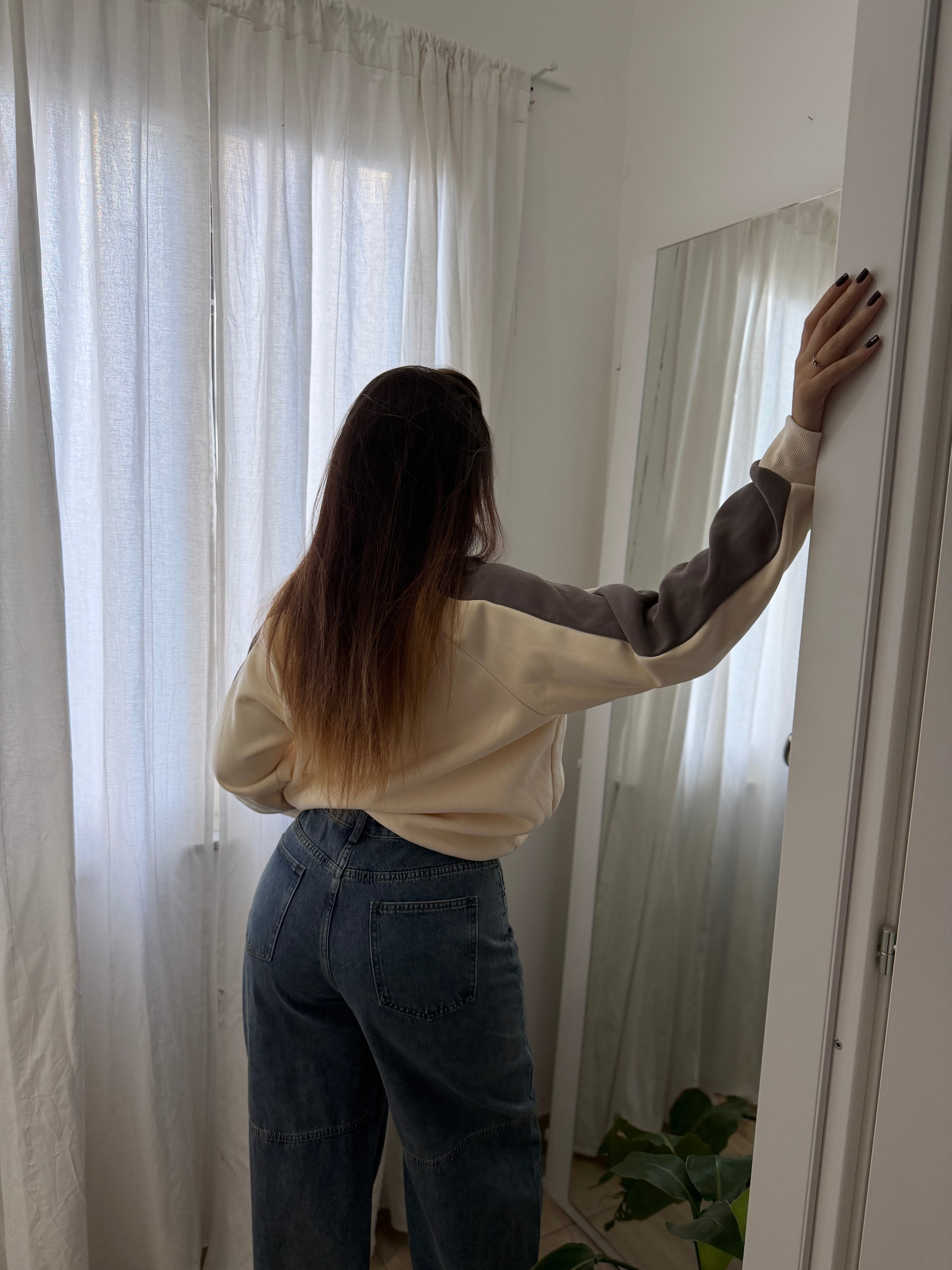 Jeans balloon asimmetrico