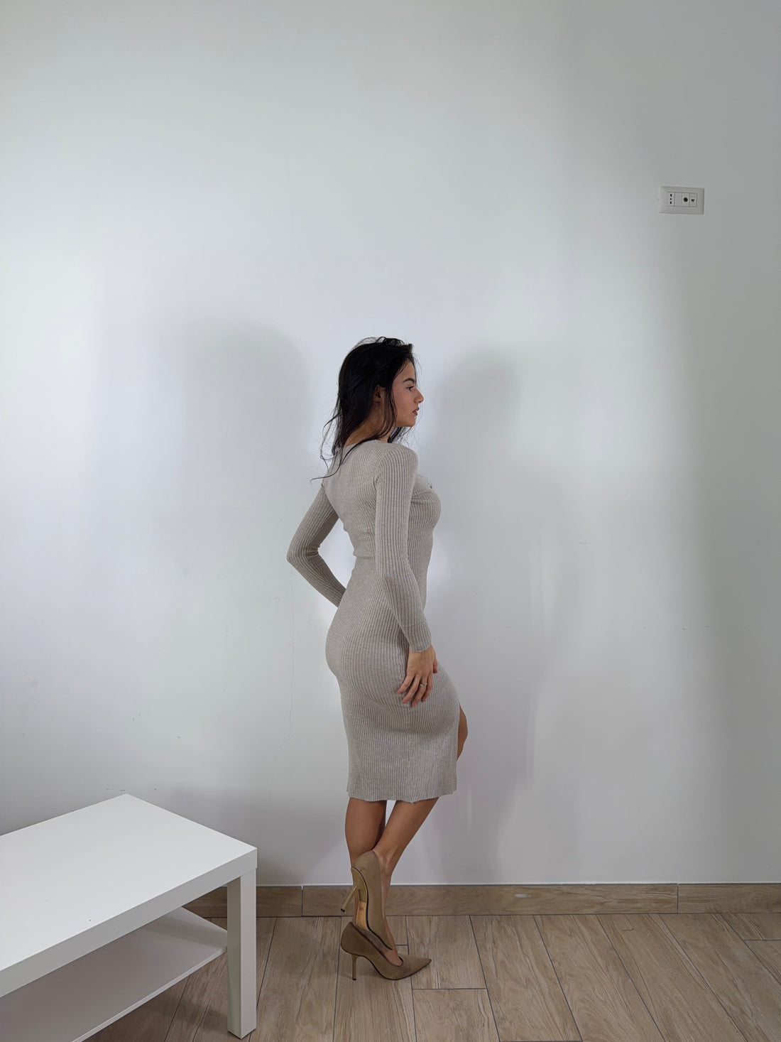 Cardigan vestito Marta Beige