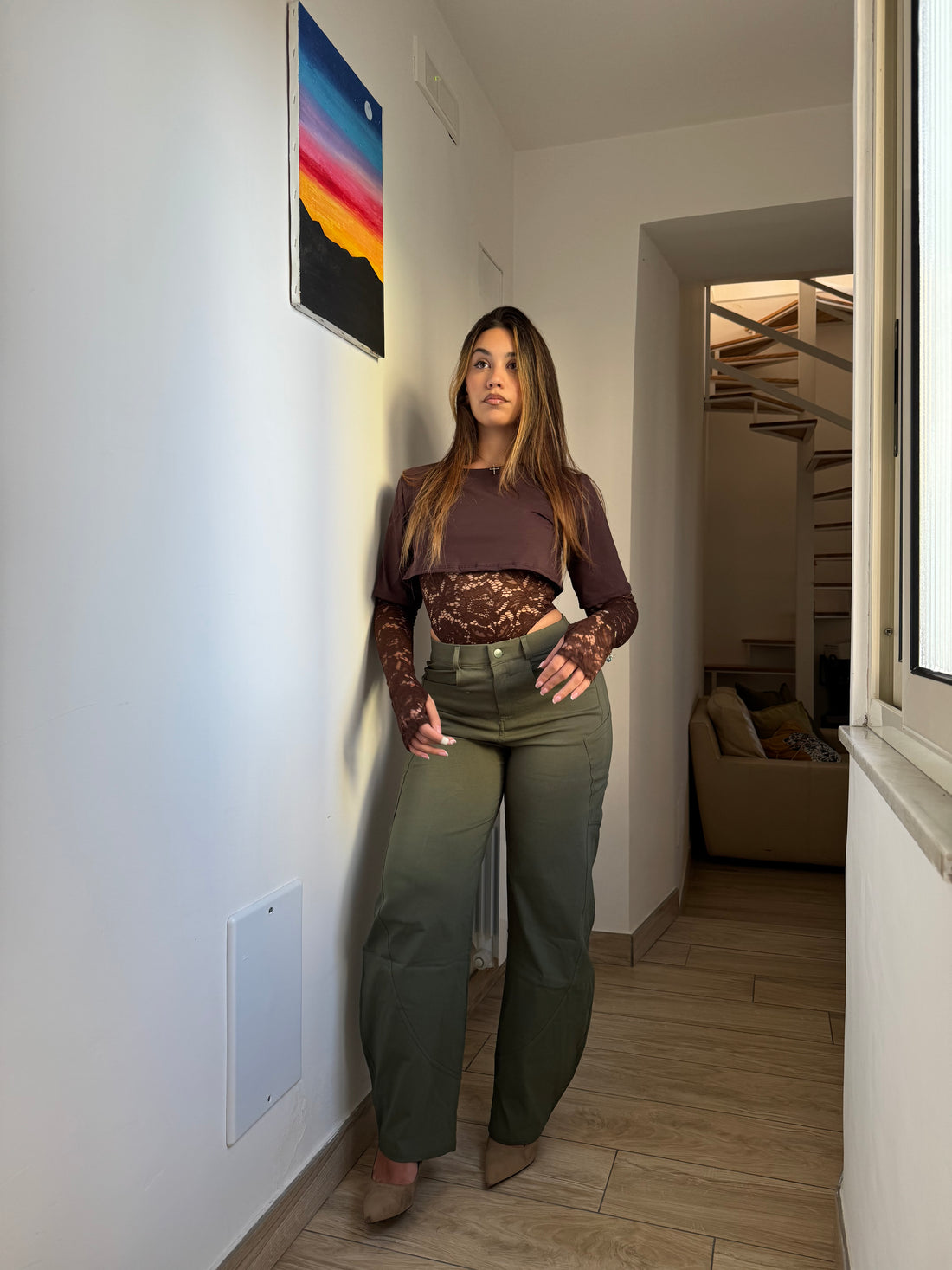 Pantalone ball VerdeMilitare