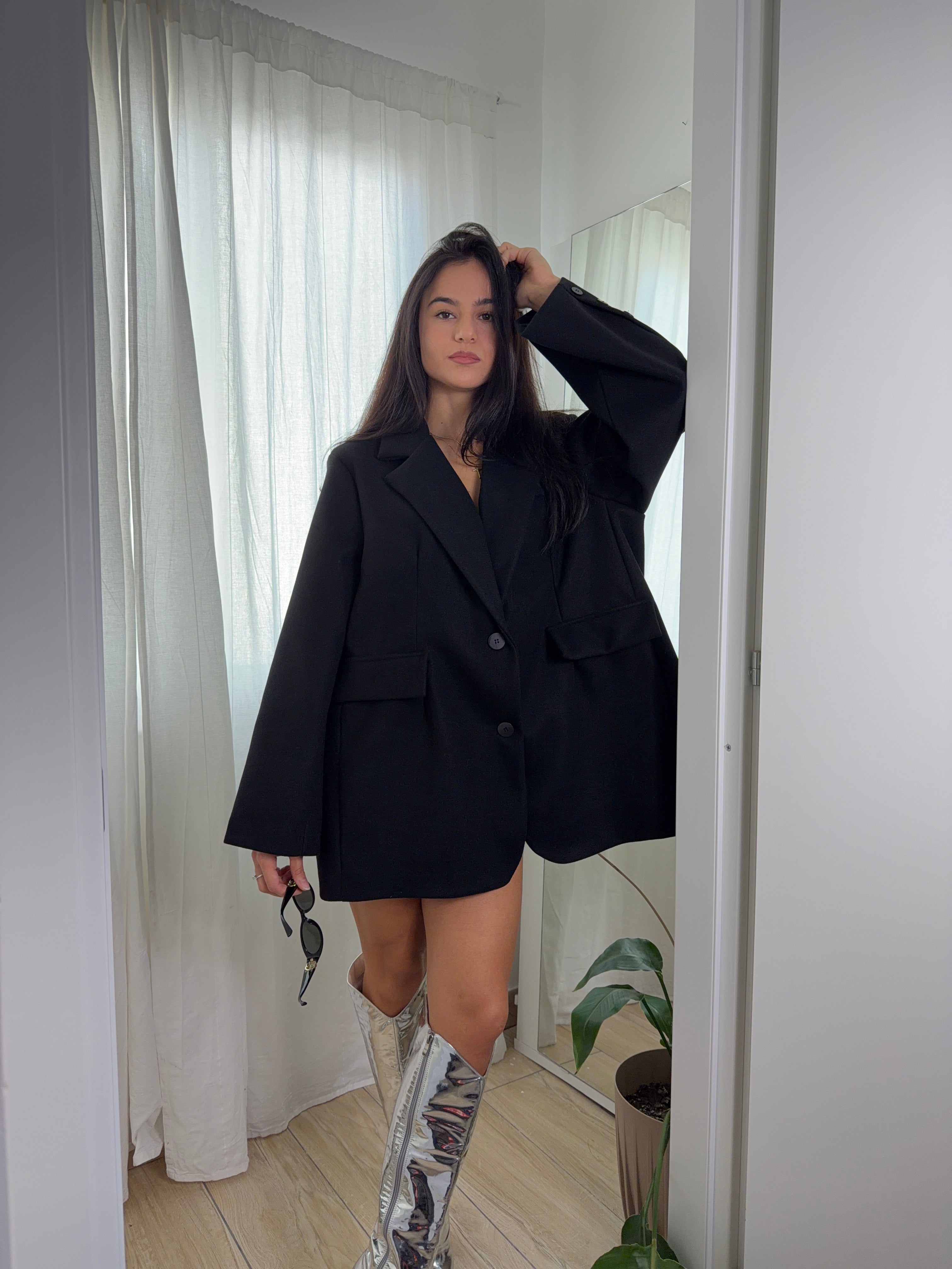 Giacca Cappotto Nera