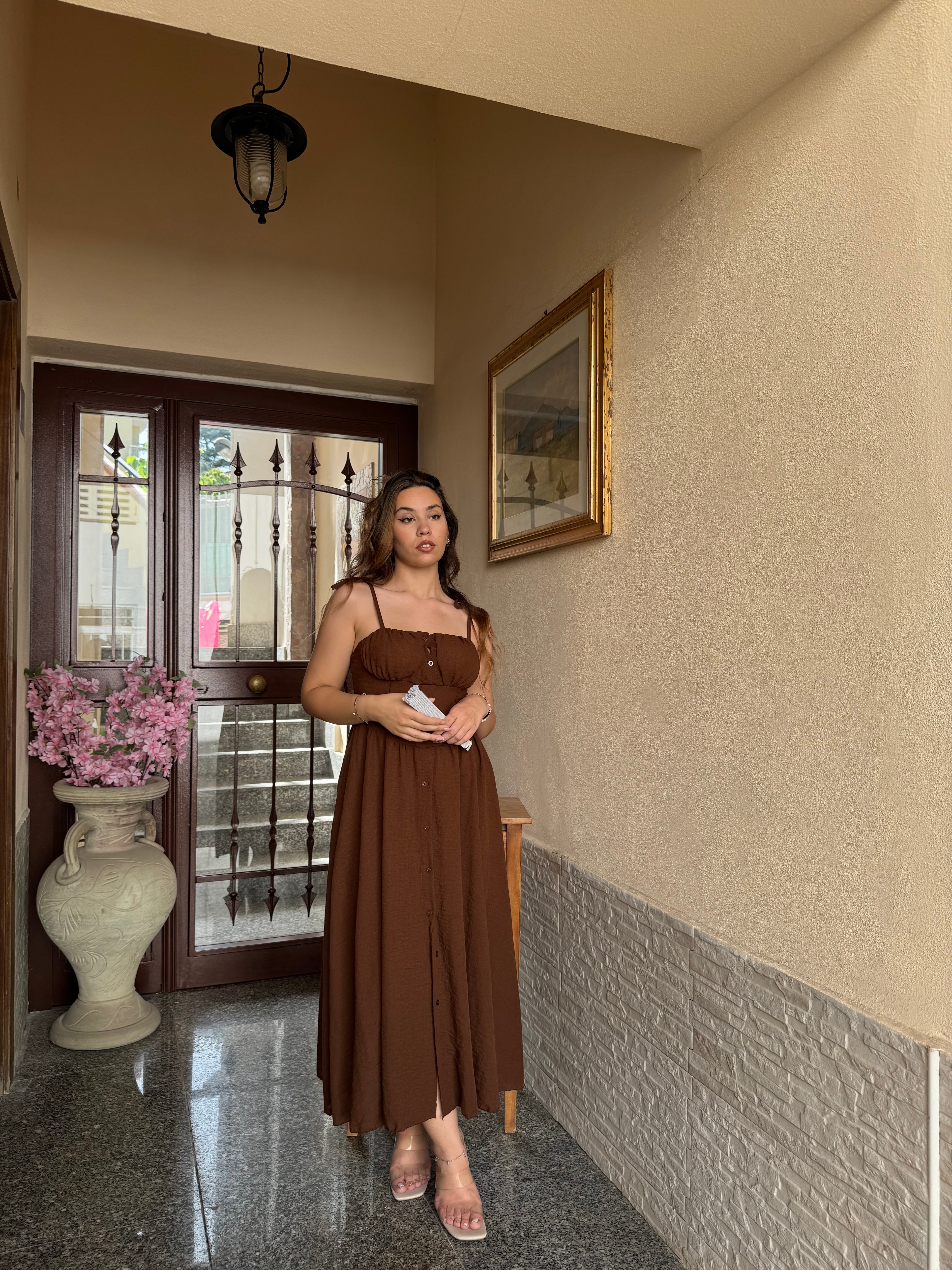 Vestito señorita marrone