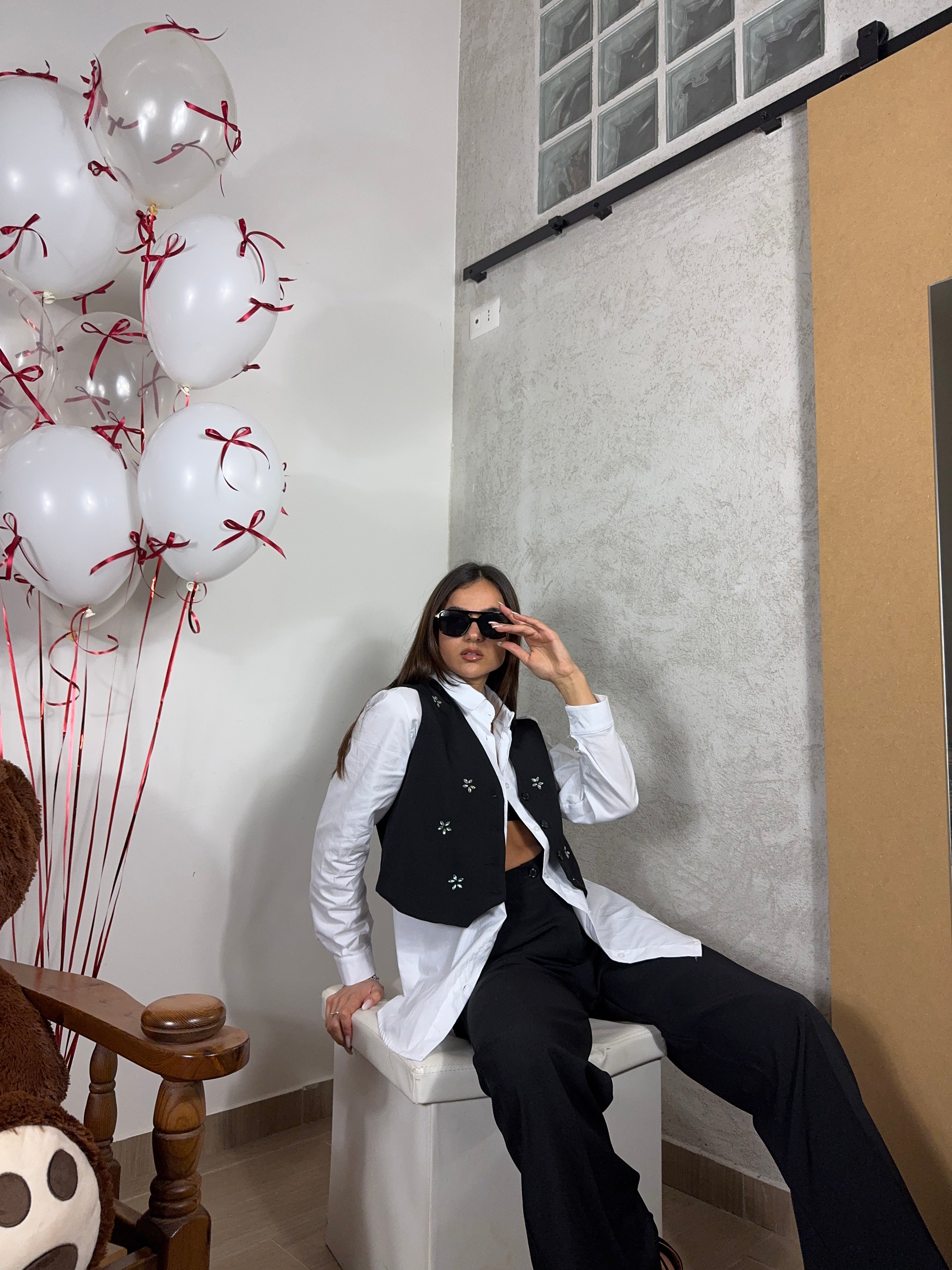 Occhiali aviator neri - Wonderstyle