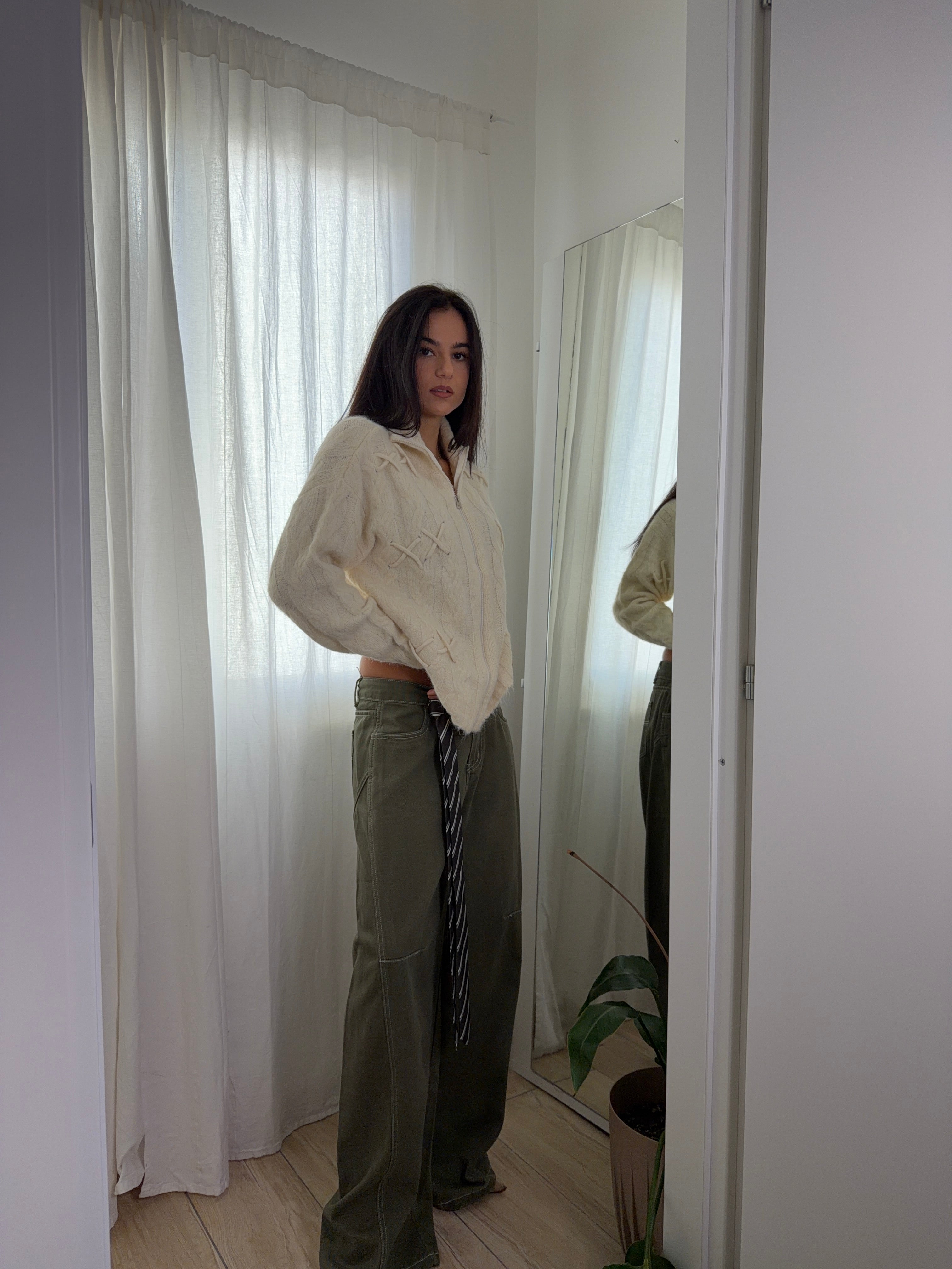 Maglione Cross panna