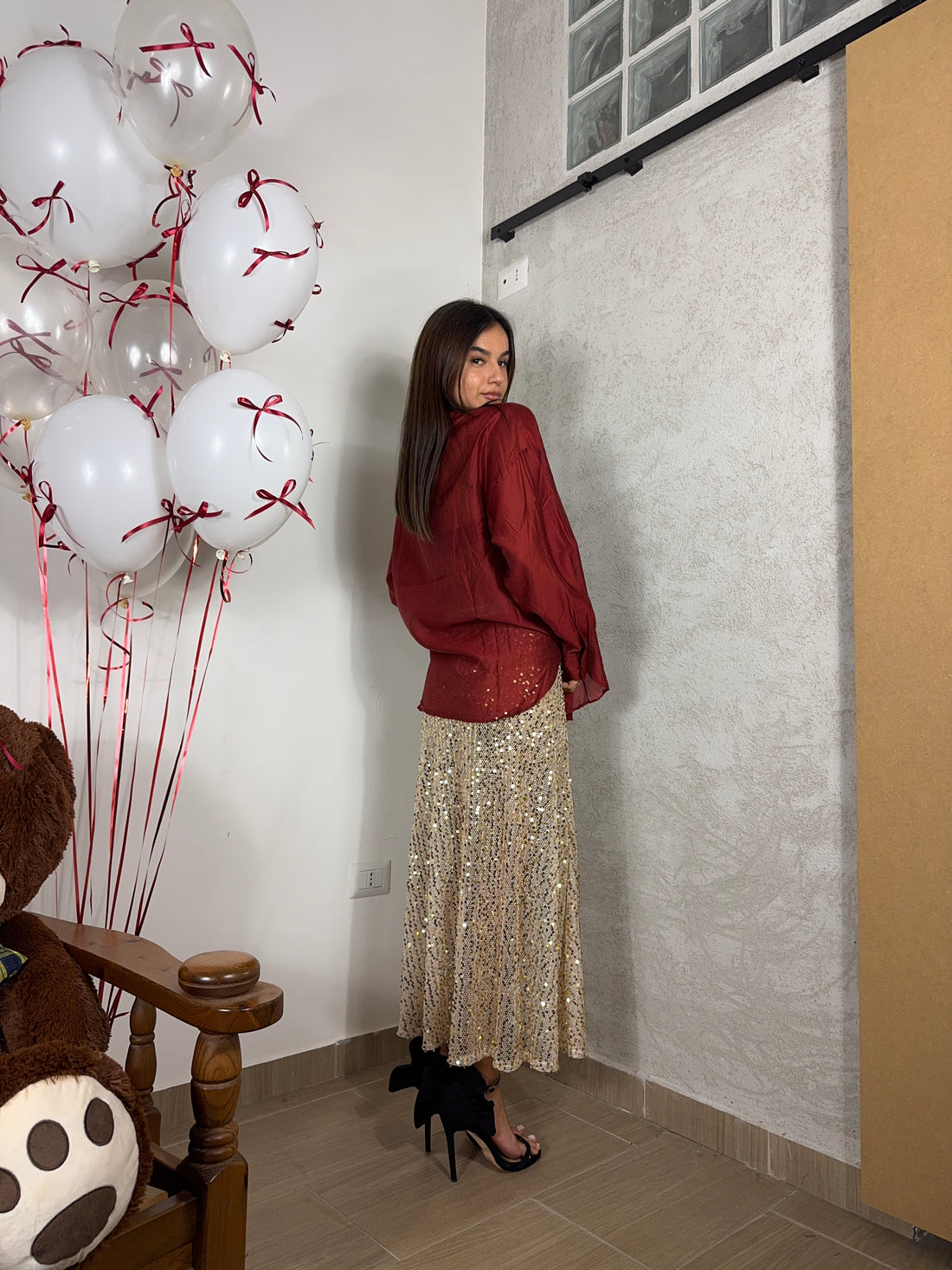 Gonna paillettes oro - Wonderstyle