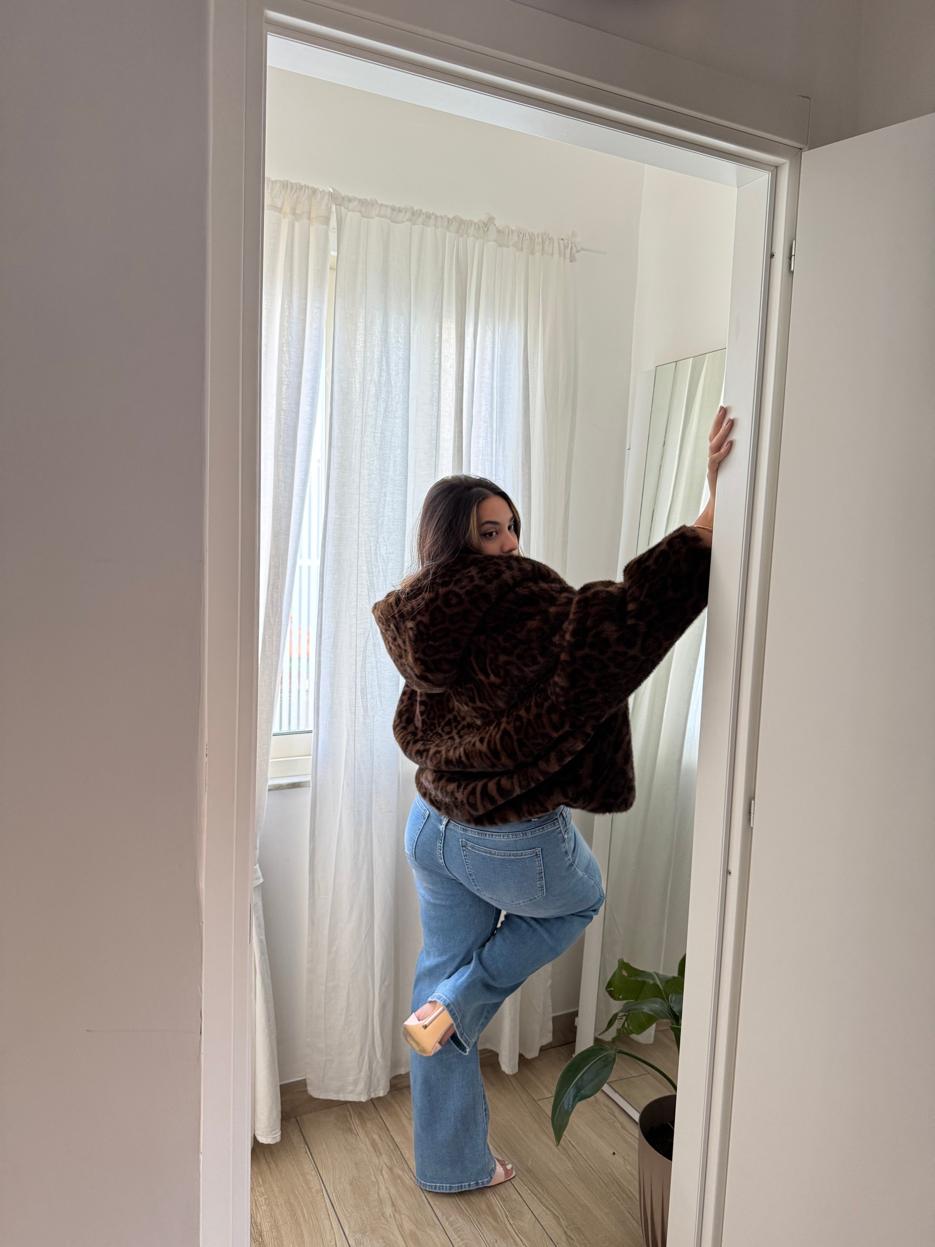 Pelliccia leopardata crop - Wonderstyle