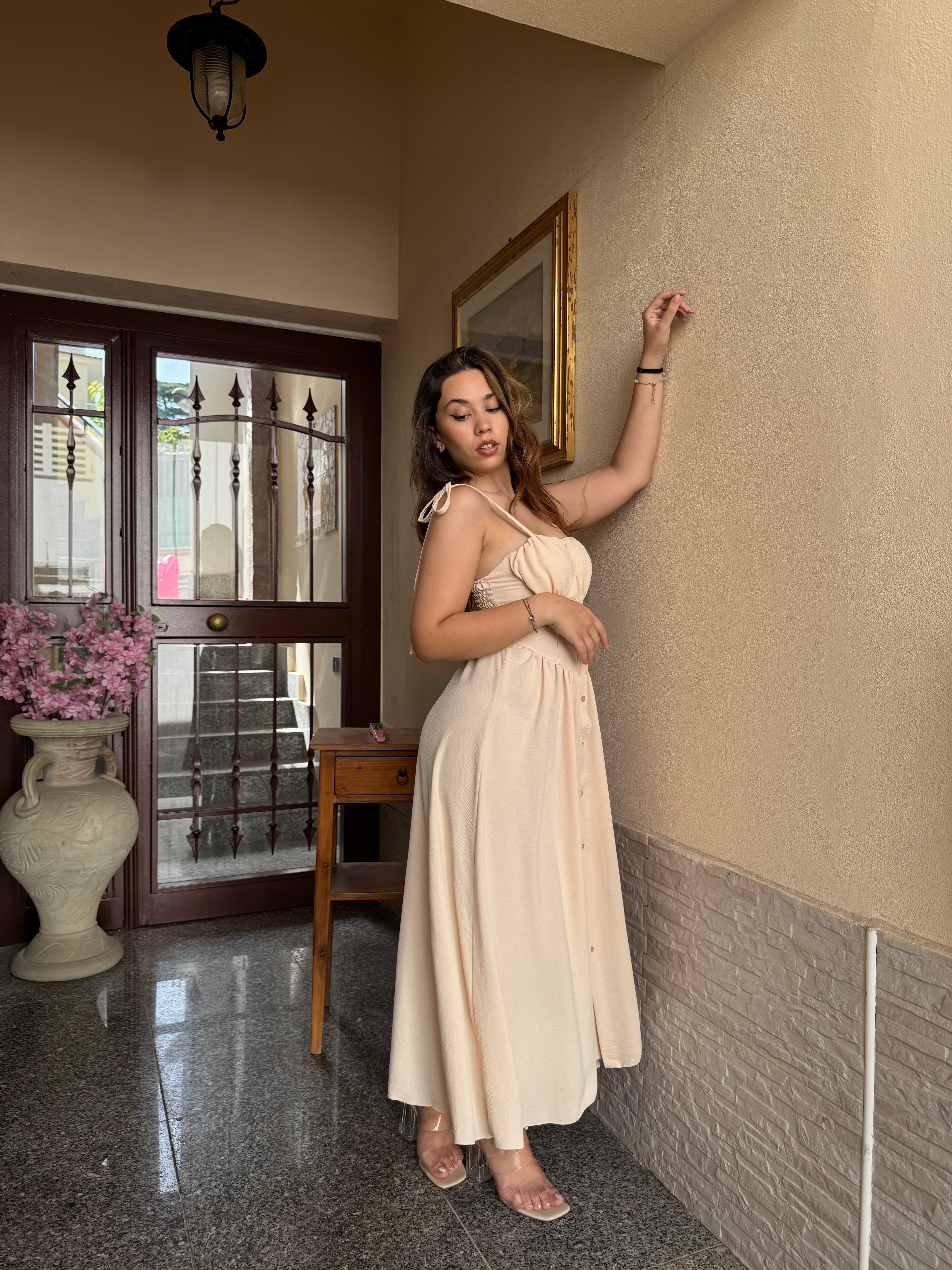 Vestito señorita beige