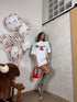 T-shirt oversize rose - Wonderstyle