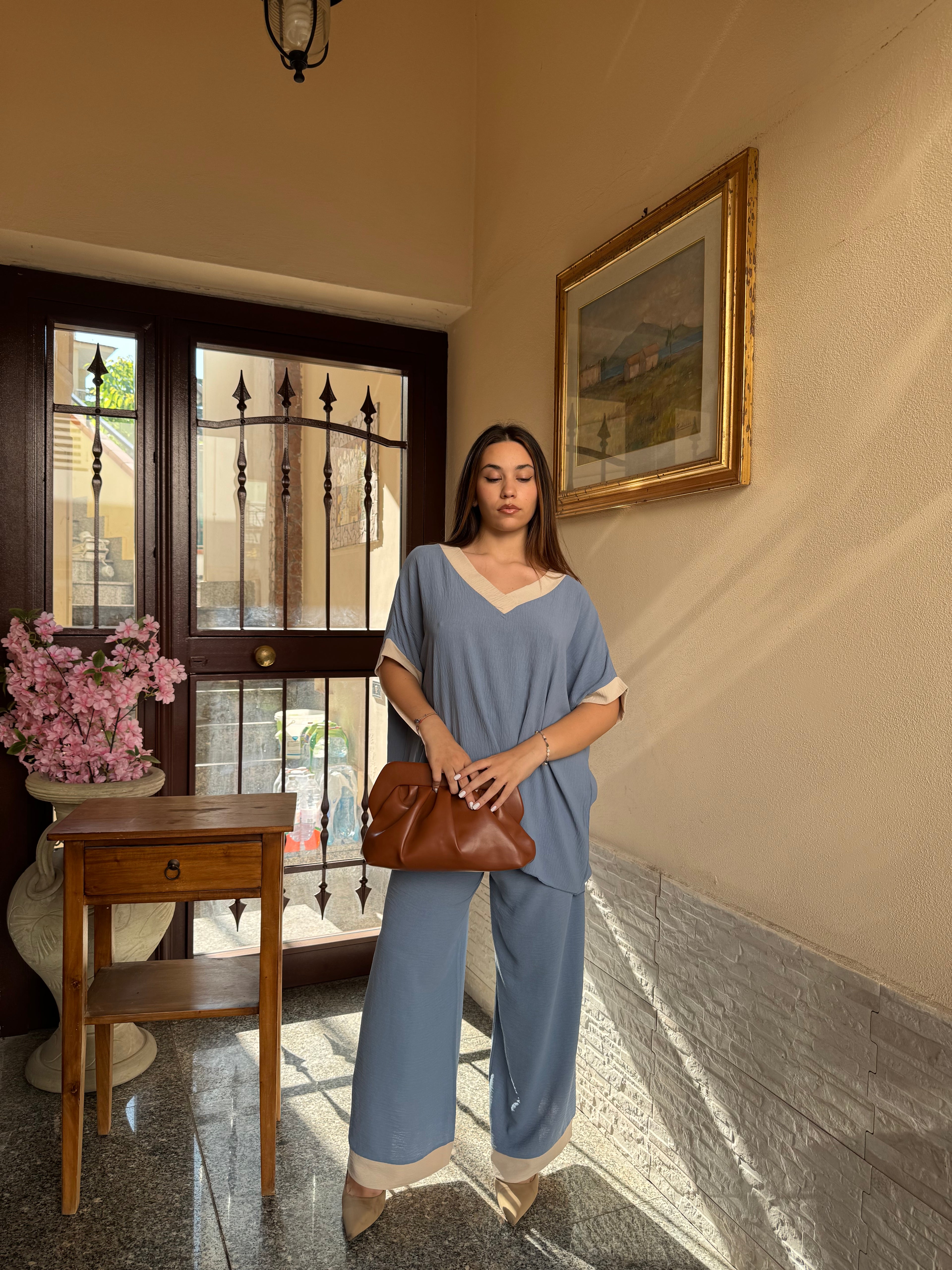 Coordinato comfy blu