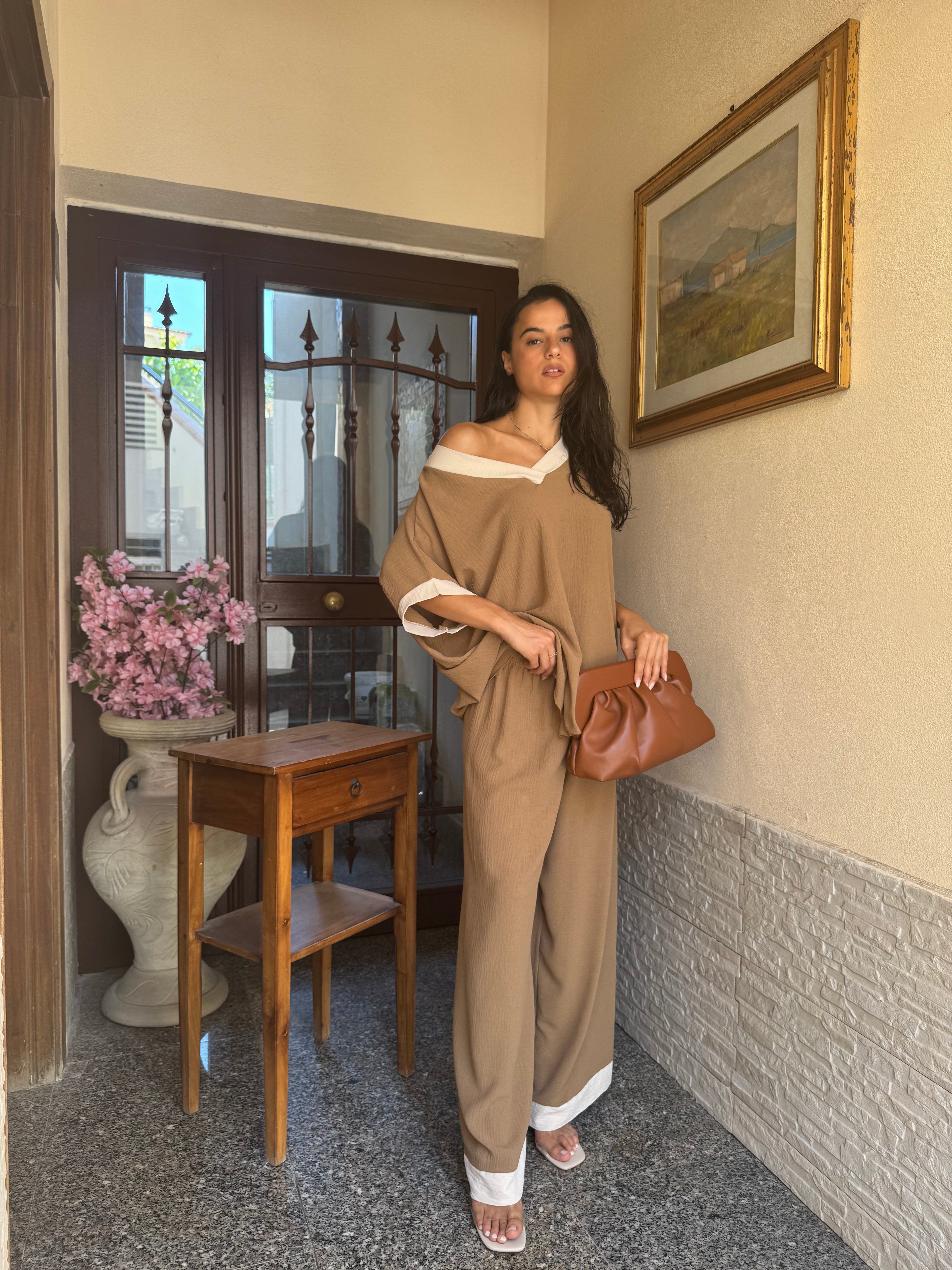 Coordinato comfy marrone