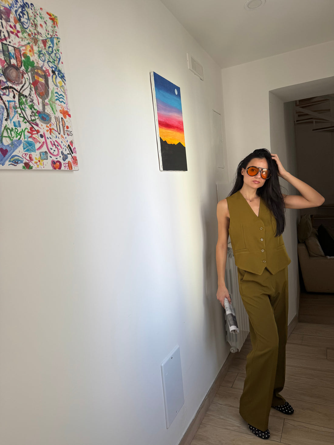 Tailleur Office oliva - Wonderstyle