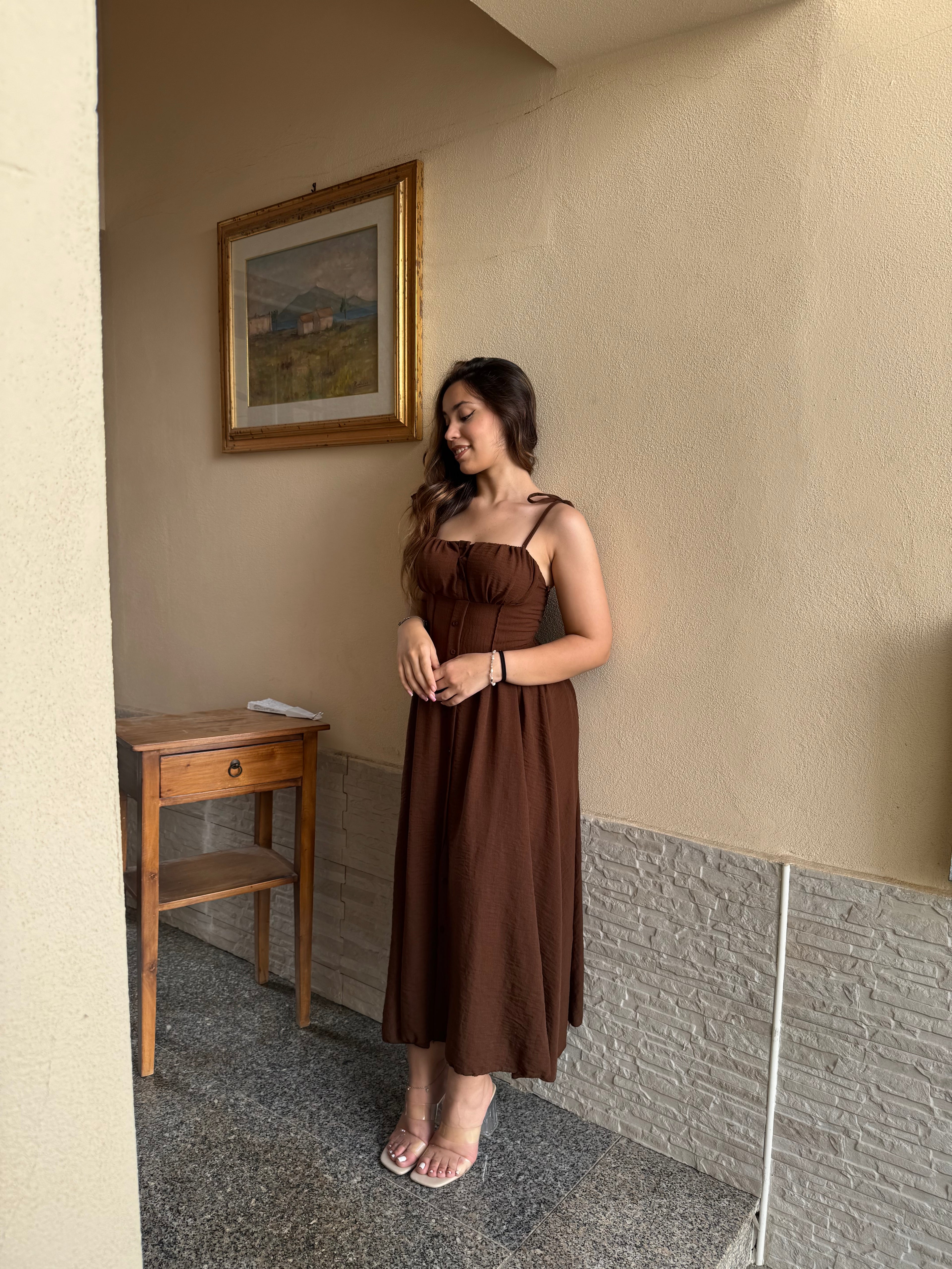 Vestito señorita marrone