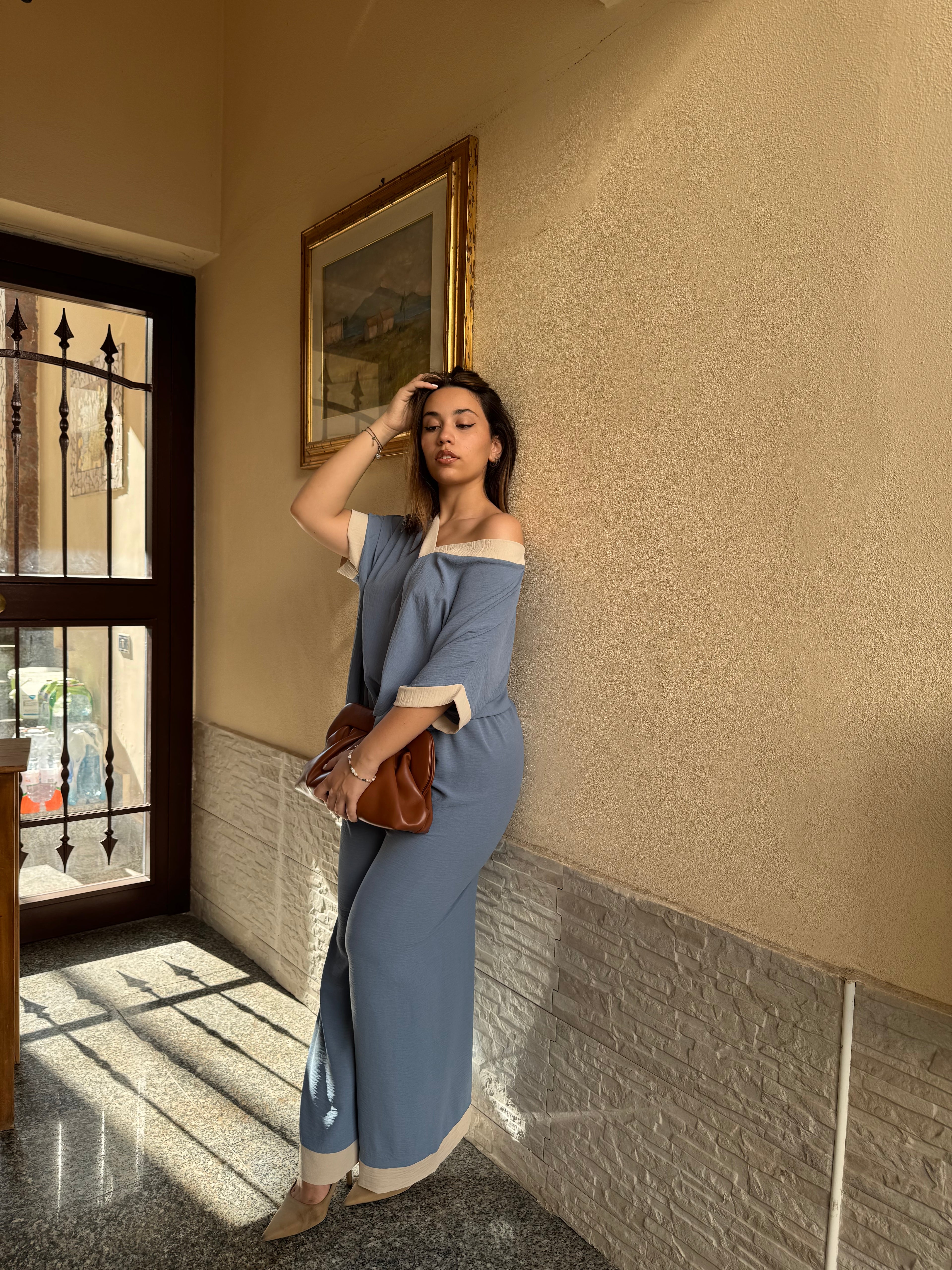 Coordinato comfy blu