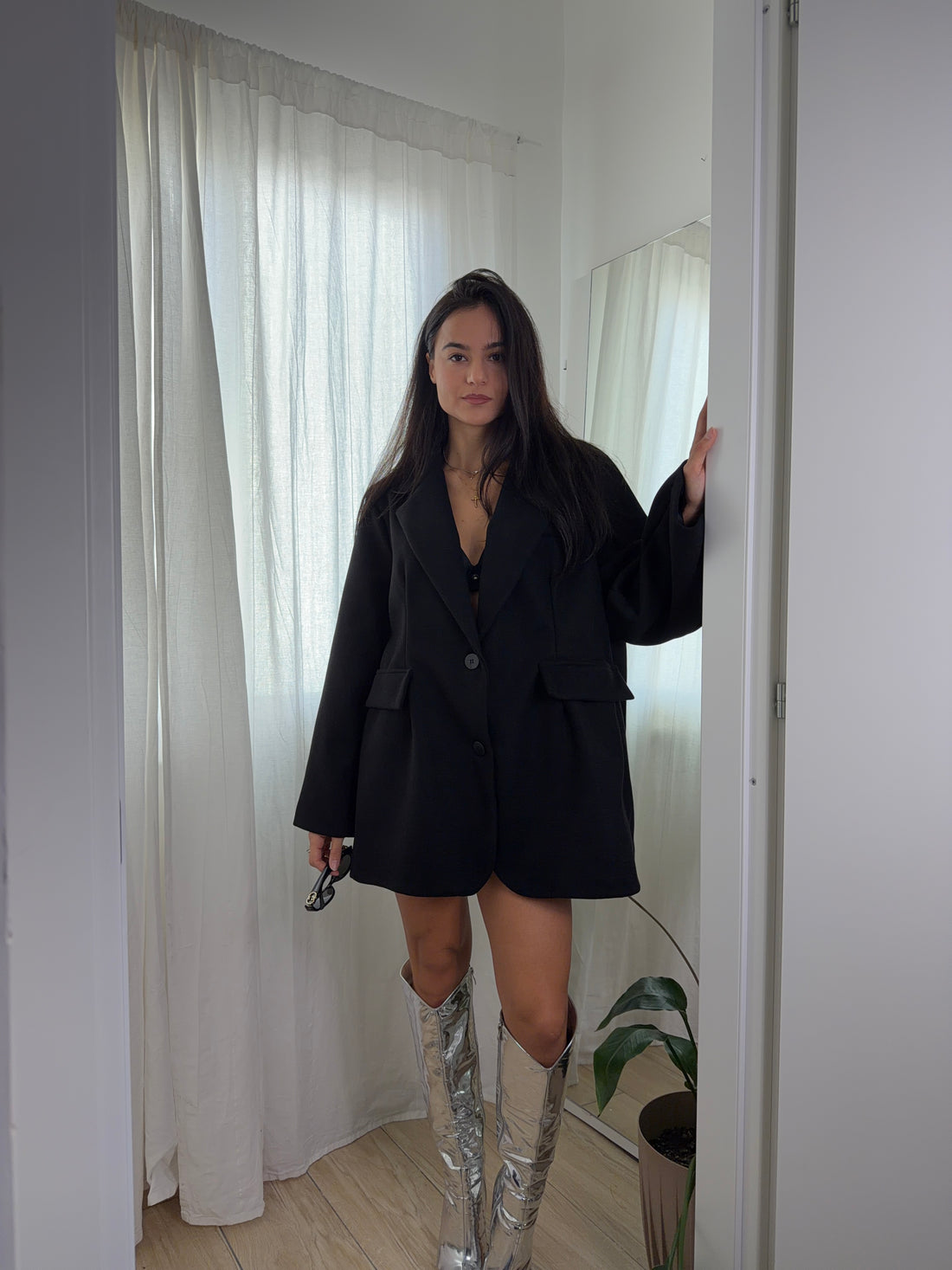 Giacca Cappotto Nera