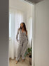 Tailleur cropped grigio ghiaccio - Wonderstyle