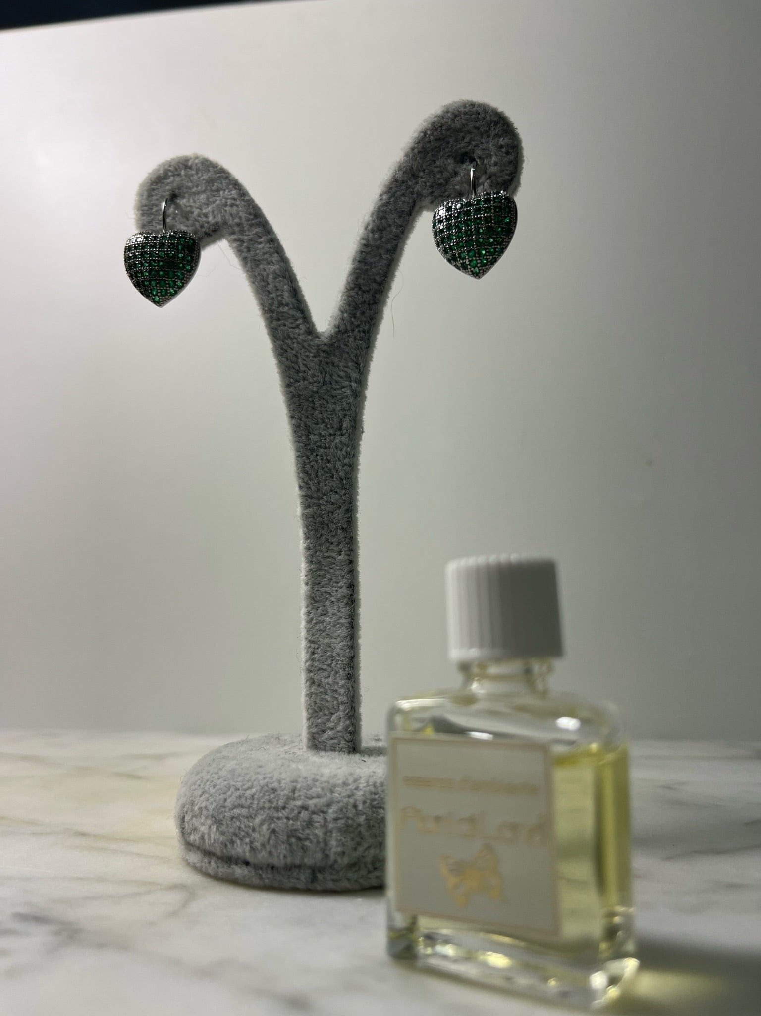 Orecchini cuore verde - Wonderstyle