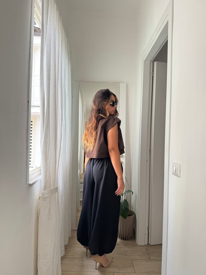Pantalone a sbuffo nero