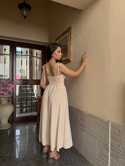 Vestito señorita beige