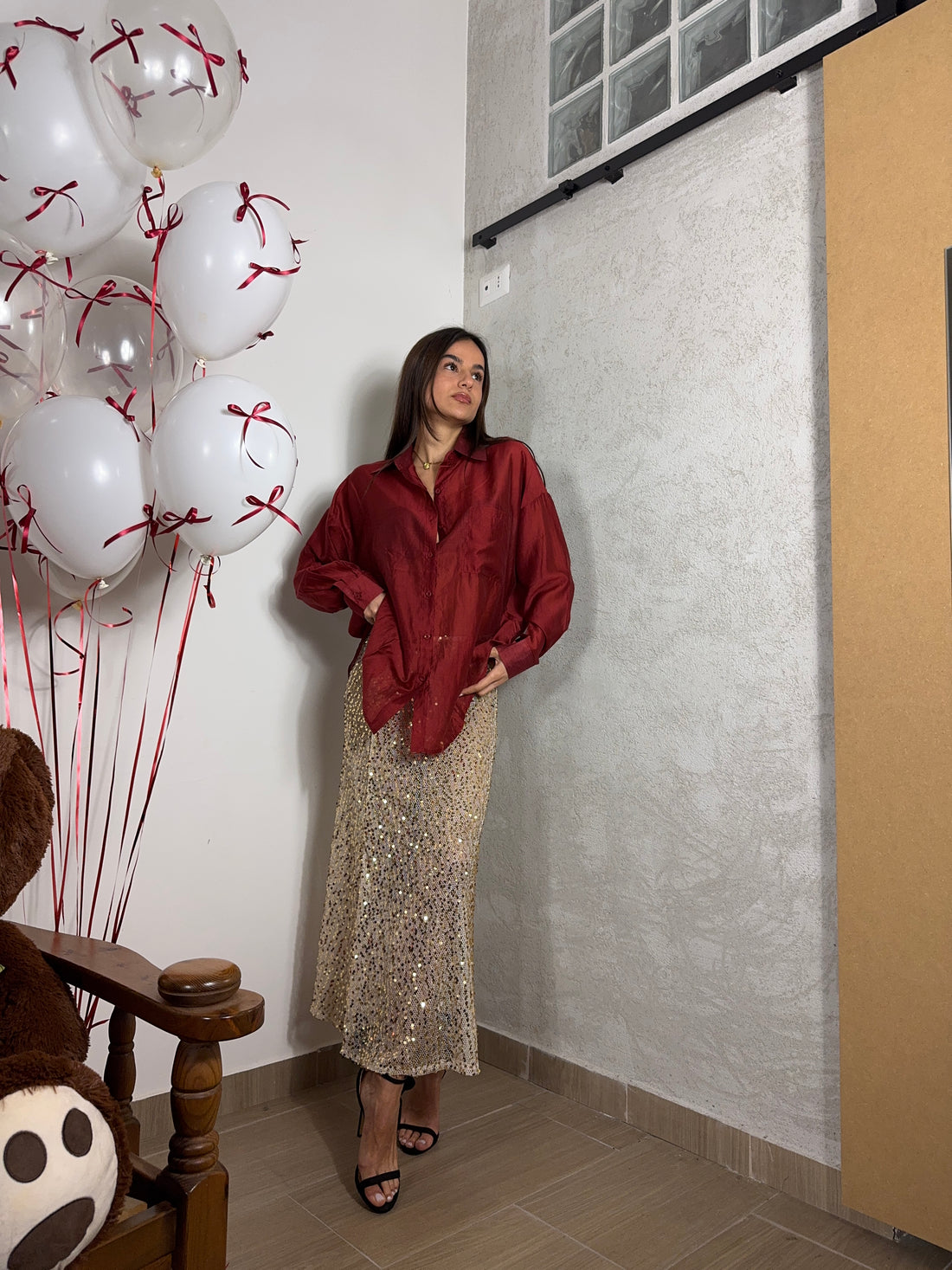 Gonna paillettes oro - Wonderstyle